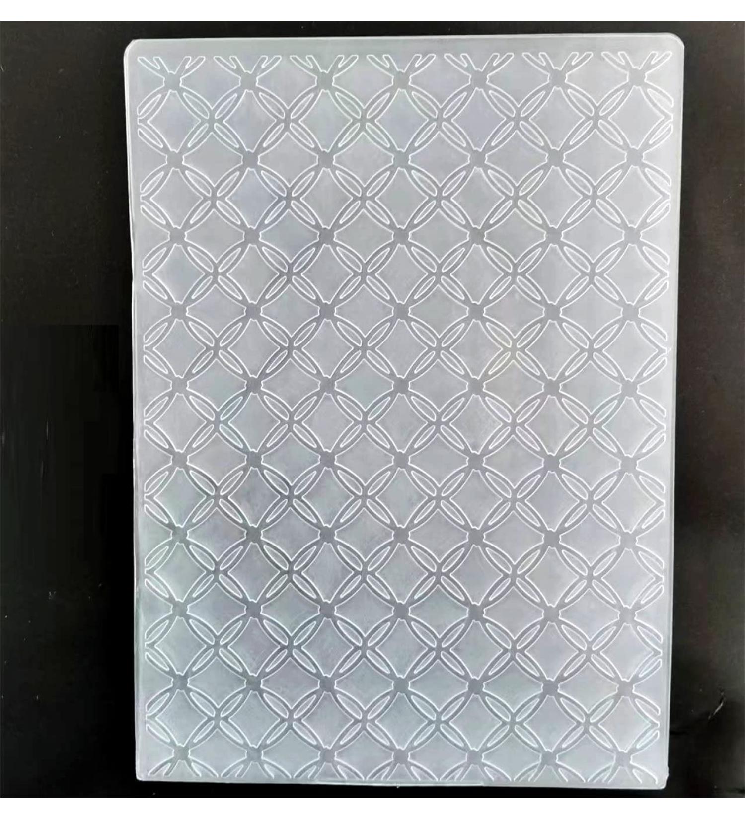 WooYangFun Diamond Grid Embossing Folder - 11x16cm for Card Making & Scrapbooking - Buy Online on SooperMarket.com
