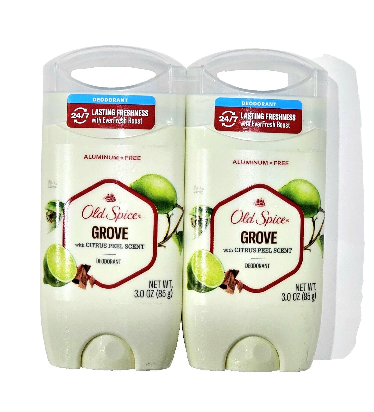 Old Spice Grove Scented Aluminum Free Deodorant Pack of 2