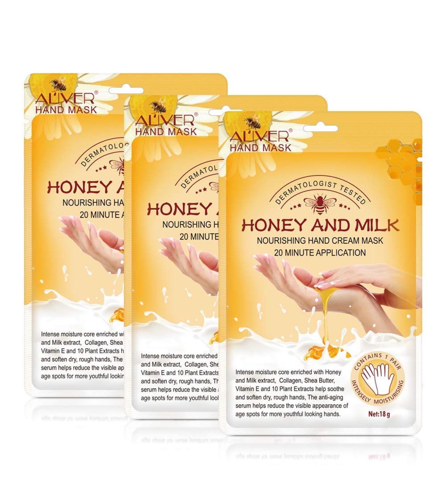 Aylbcz Hand Moisturizing Masks - Hydrating Gloves for Dry Hands (3 Pairs) - Buy Online on SooperMarket.com