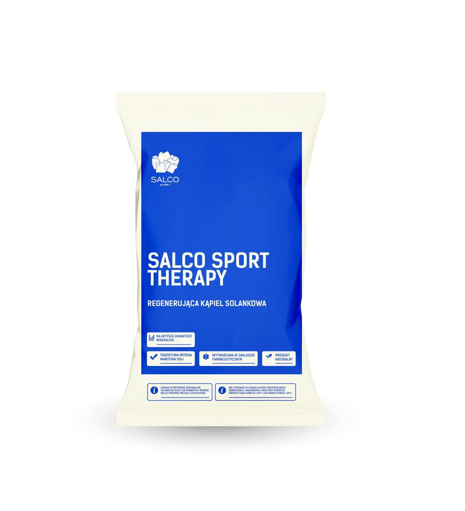 Salco Bath Salt Sport Therapy - 1 Kg | Regenerating Brine Bath for Athletes & Active Lifestyle | Pure Brine for Muscle Recovery - Buy Online on SooperMarket.com
