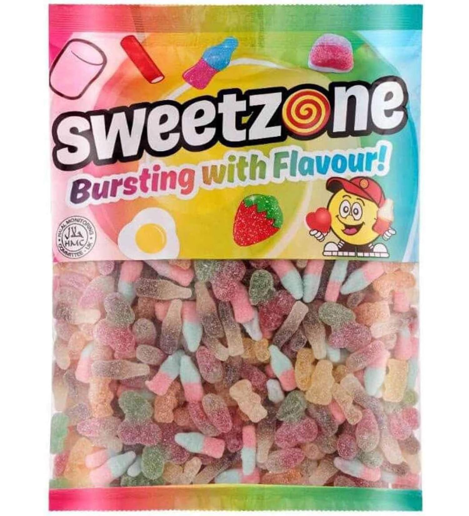 Sweetzone Tangy Mix Halal Sweets 1KG Sweet Box Jelly Sweets Fizzy Sweets Tubs of Sweets for Retro Sweets Lovers - Buy Online on SooperMarket.com