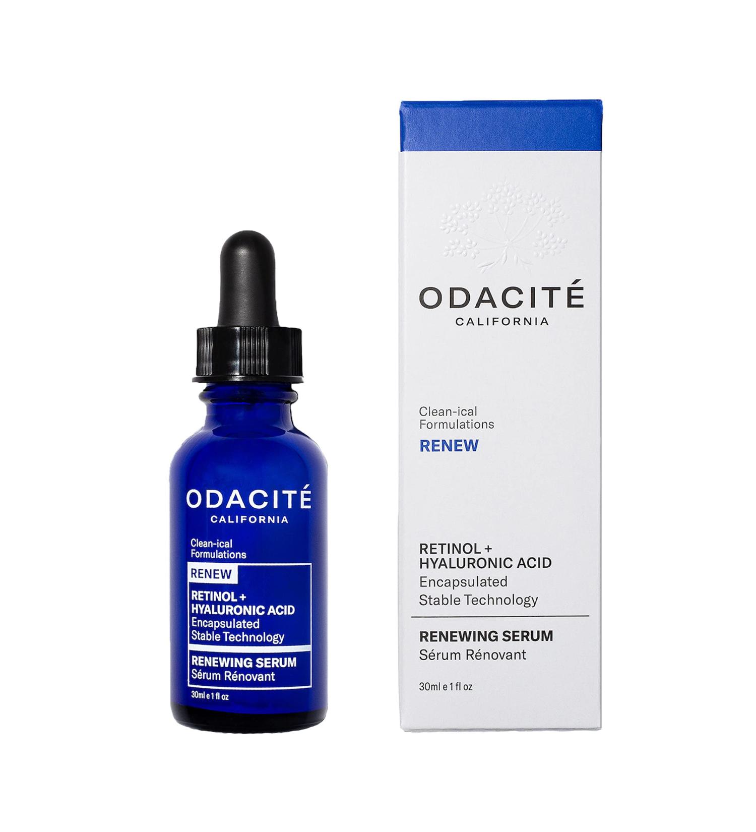 Odacite Renewing Retinol & Hyaluronic Acid Facial Serum - Anti-Aging Fine Lines & Wrinkles Treatment with Squalane & Vitamin E - 1 Fl Oz - Buy Online on SooperMarket.com