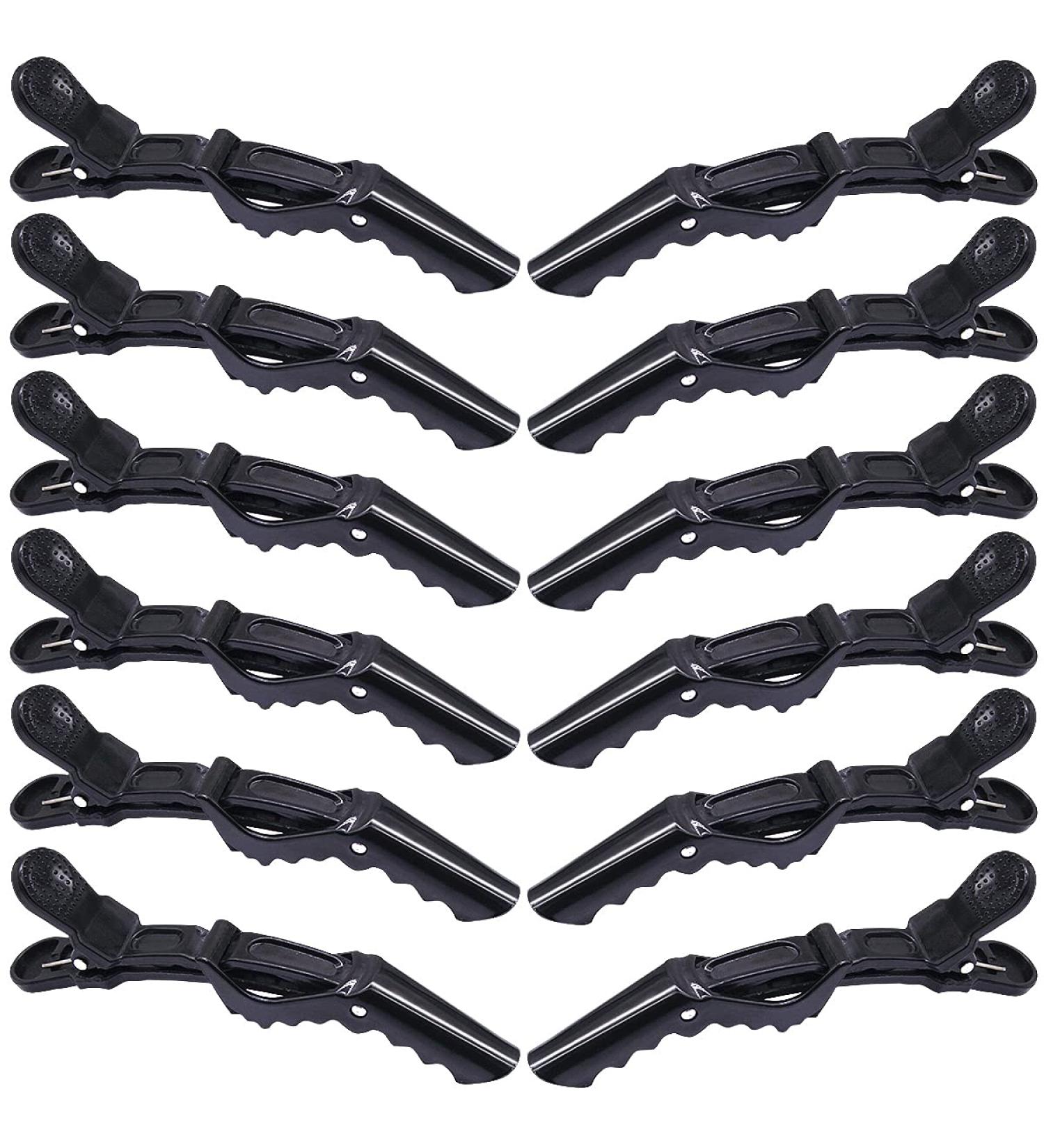 Jinlaili Crocodile Hair Clips12Pcs Hairdressing Sectioning Clamp Hair for Women Plastic Salon Hair Clips for Salon Styling Hair Barrettes DIY Accessories for Girls - Buy Online on SooperMarket.com