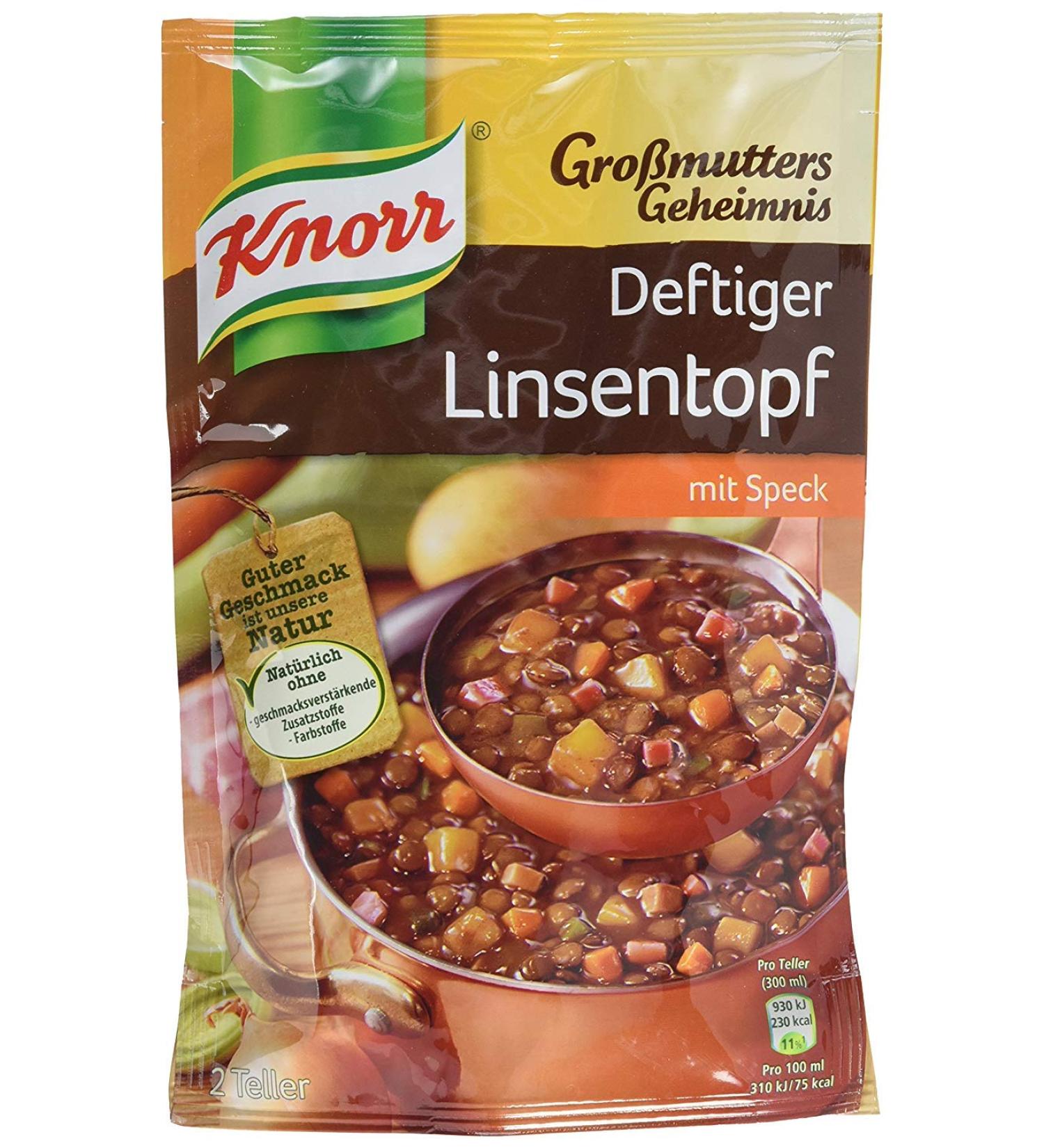 Knorr | Deftiger Linseneintopf mit Speck | Pack of 1 - Buy Online on SooperMarket.com