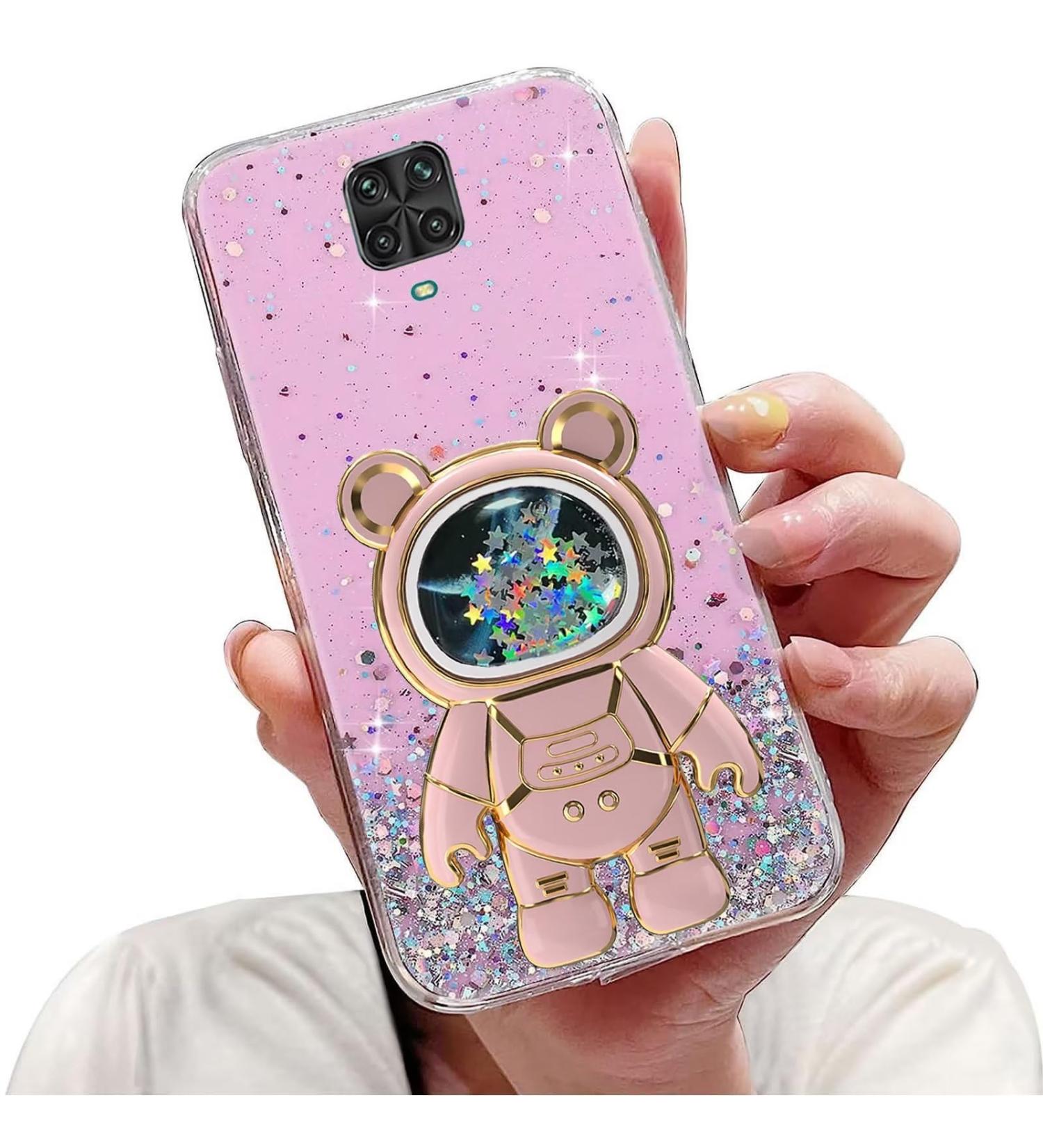 Tivenfezk Nadoli - Glitter Astronaut Stand Case for Xiaomi Redmi Note 9 Pro | Soft Silicone Bling Shell - Buy Online on SooperMarket.com