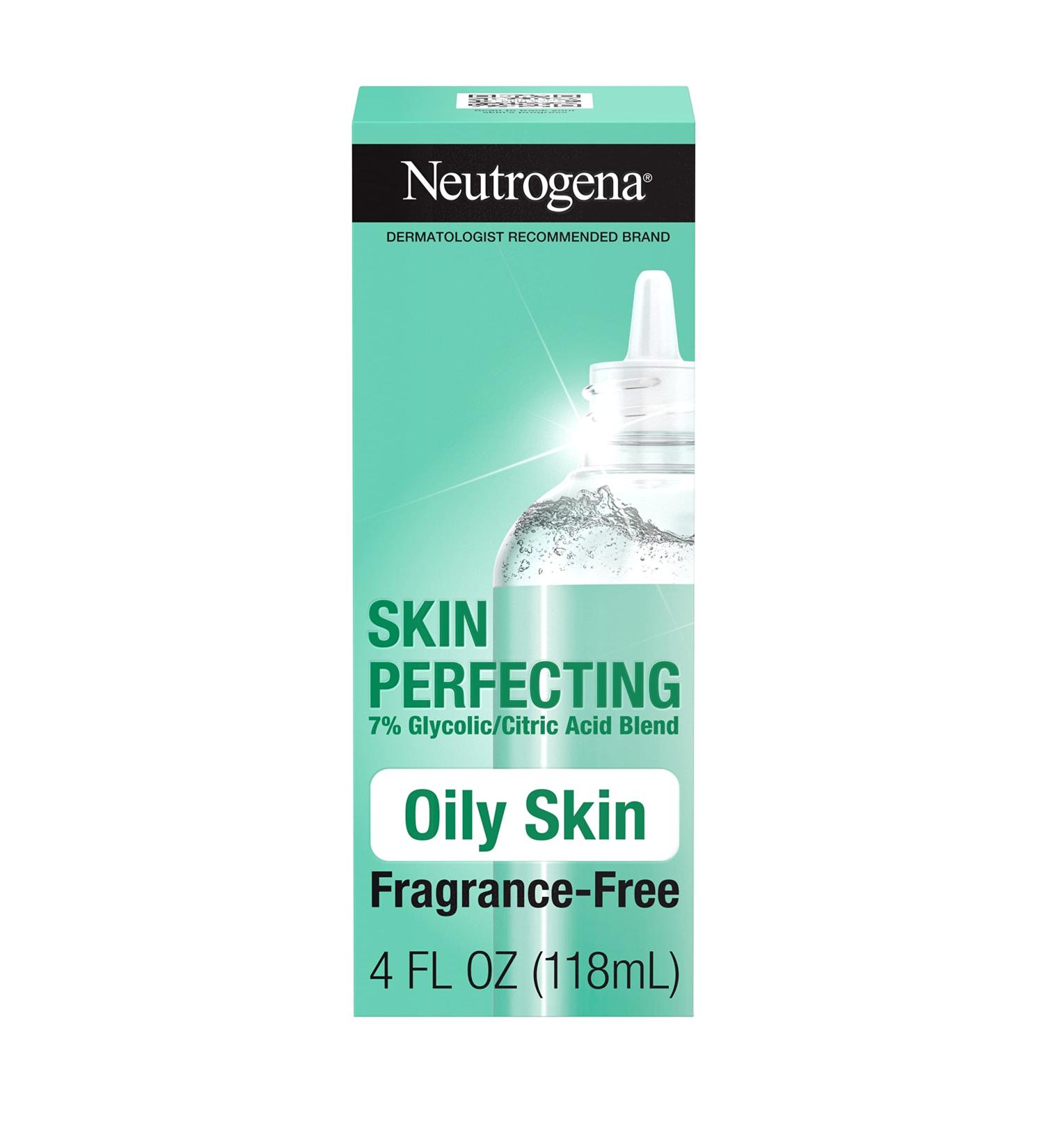 Neutrogena Skin Perfecting Daily Liquid Exfoliant for Oily Skin - Fragrance-Free 4 fl oz - Buy Online on SooperMarket.com