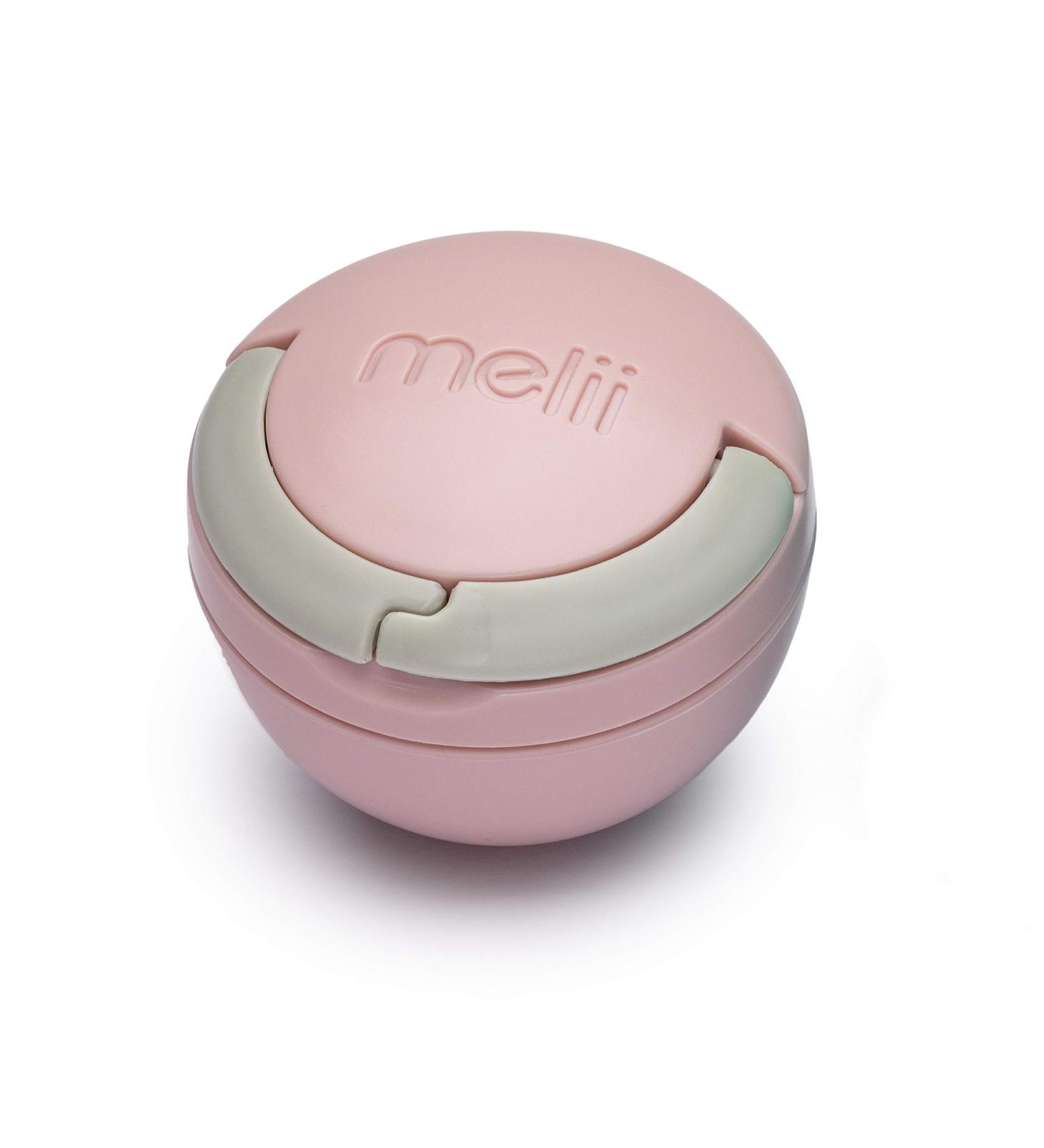 Melii Grey & Pink Pacifier Pod with Carabiner Clip - Pacifier Storage Container - Buy Online on SooperMarket.com