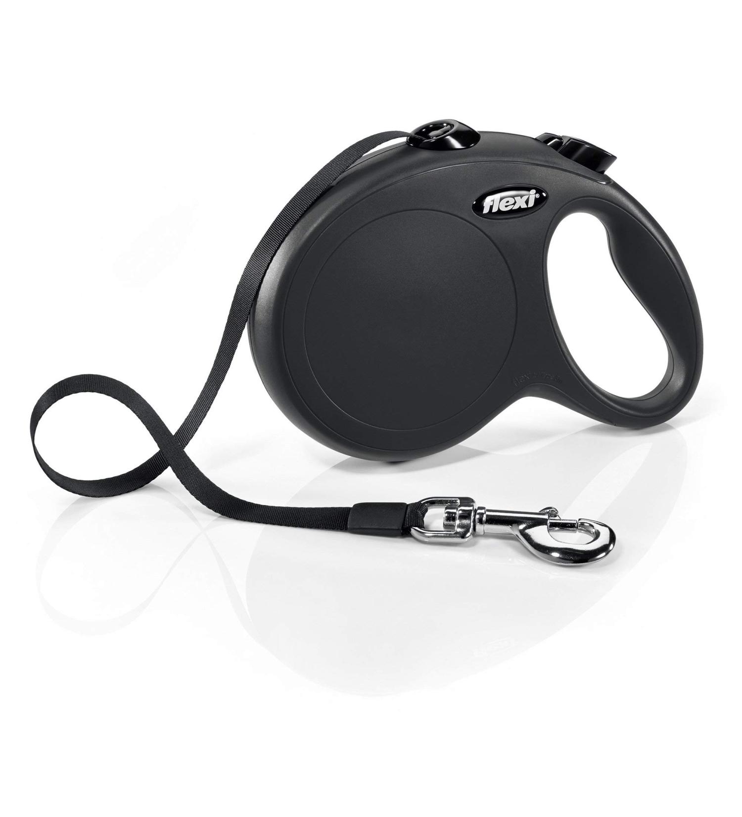 Flexi Classic Retractable Dog Leash 16 ft - Durable Black Leash for Dogs | Best Pet Supplies Online - Buy Online on SooperMarket.com