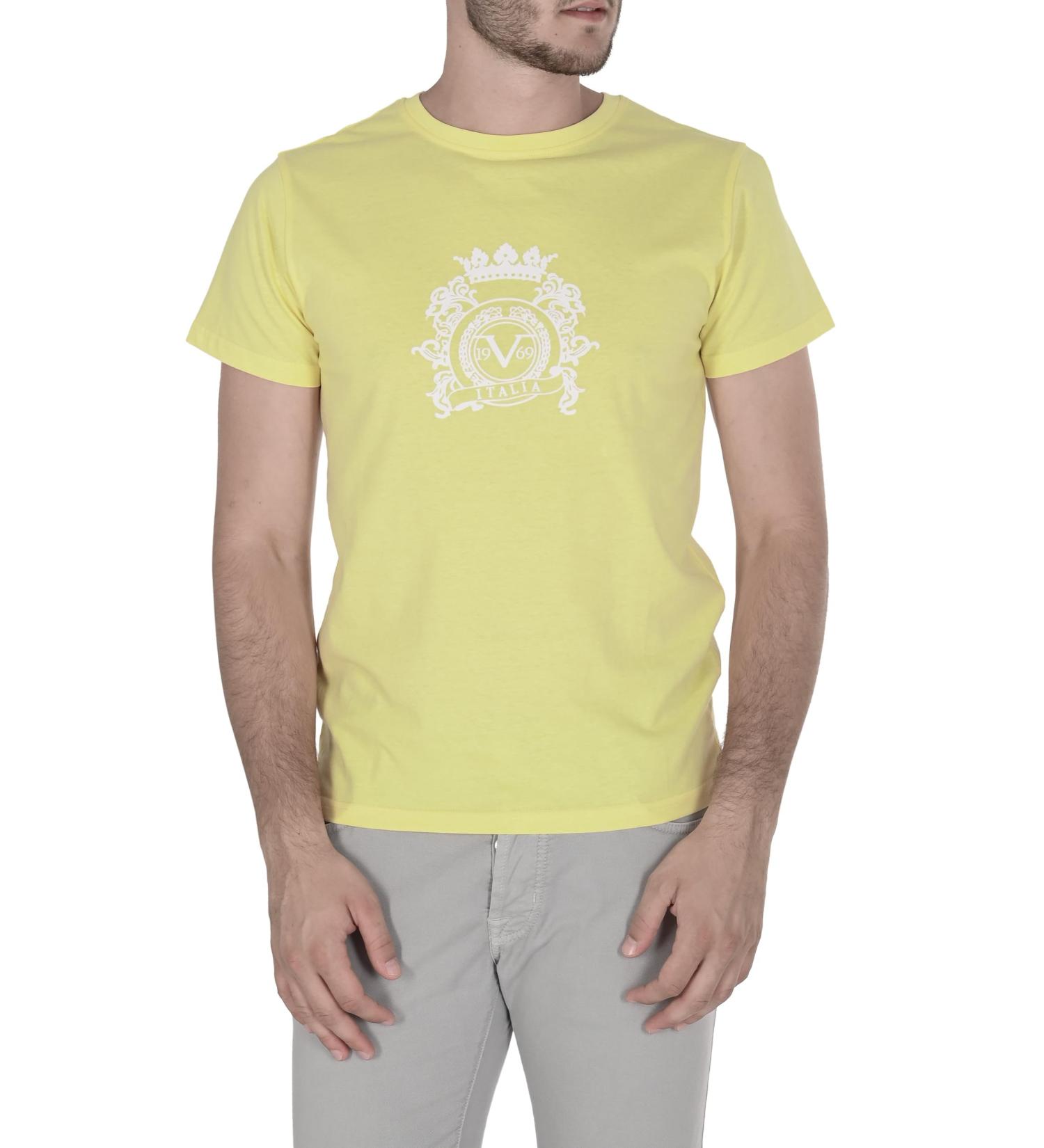 19V69 ITALIA Men's T-Shirt L Yellow Popcorn - Buy Online on SooperMarket.com