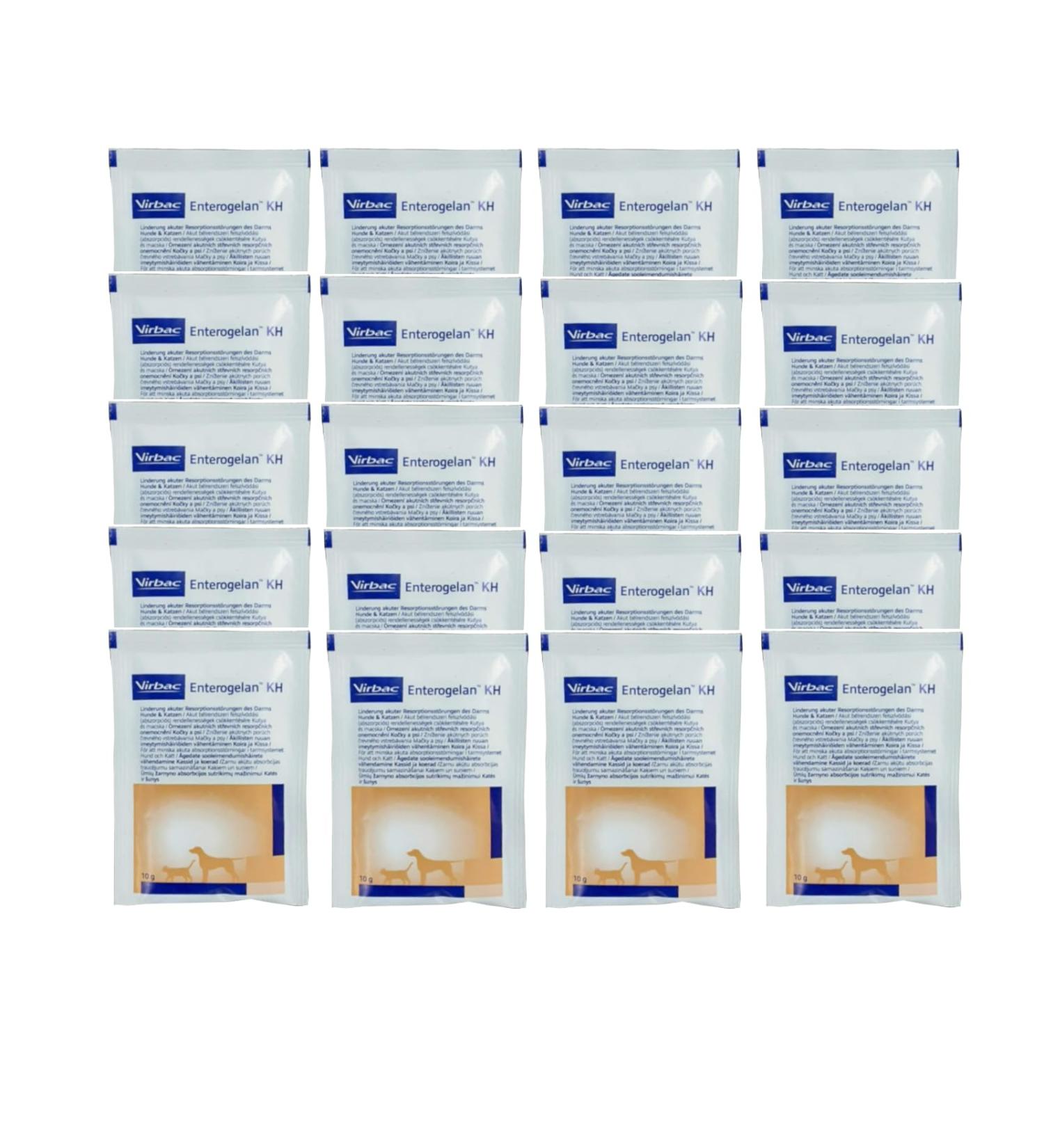 Virbac Enterogelan KH - 20 x 10g | Supplement for Dogs & Cats | Relief from Diarrhea & Intestinal Support - Buy Online on SooperMarket.com