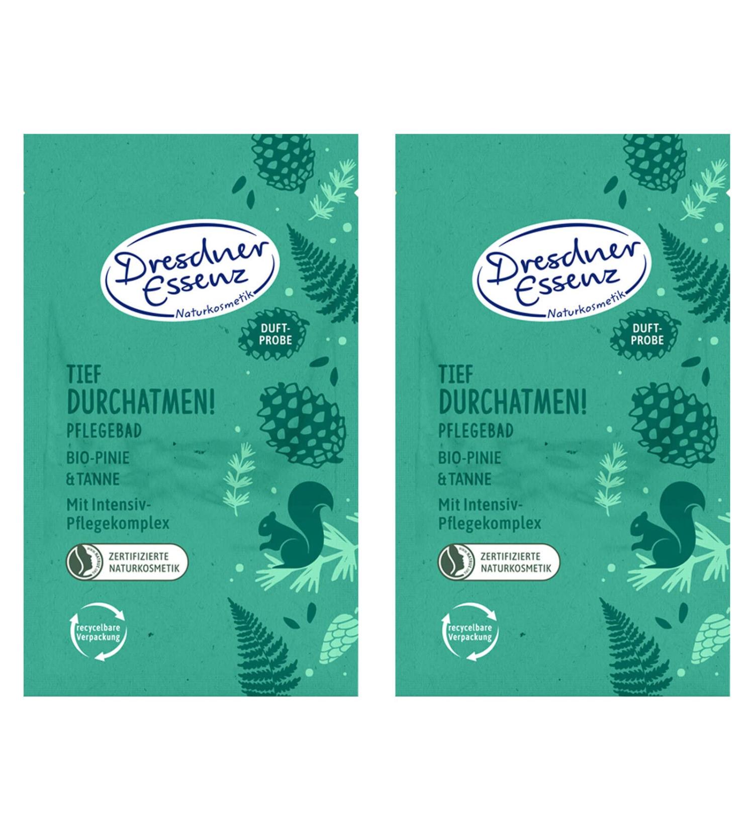 Pack of 2 Dresdner Essence Bath Care Breathe Deeply 2 x 60 g Bath Additive Vegan