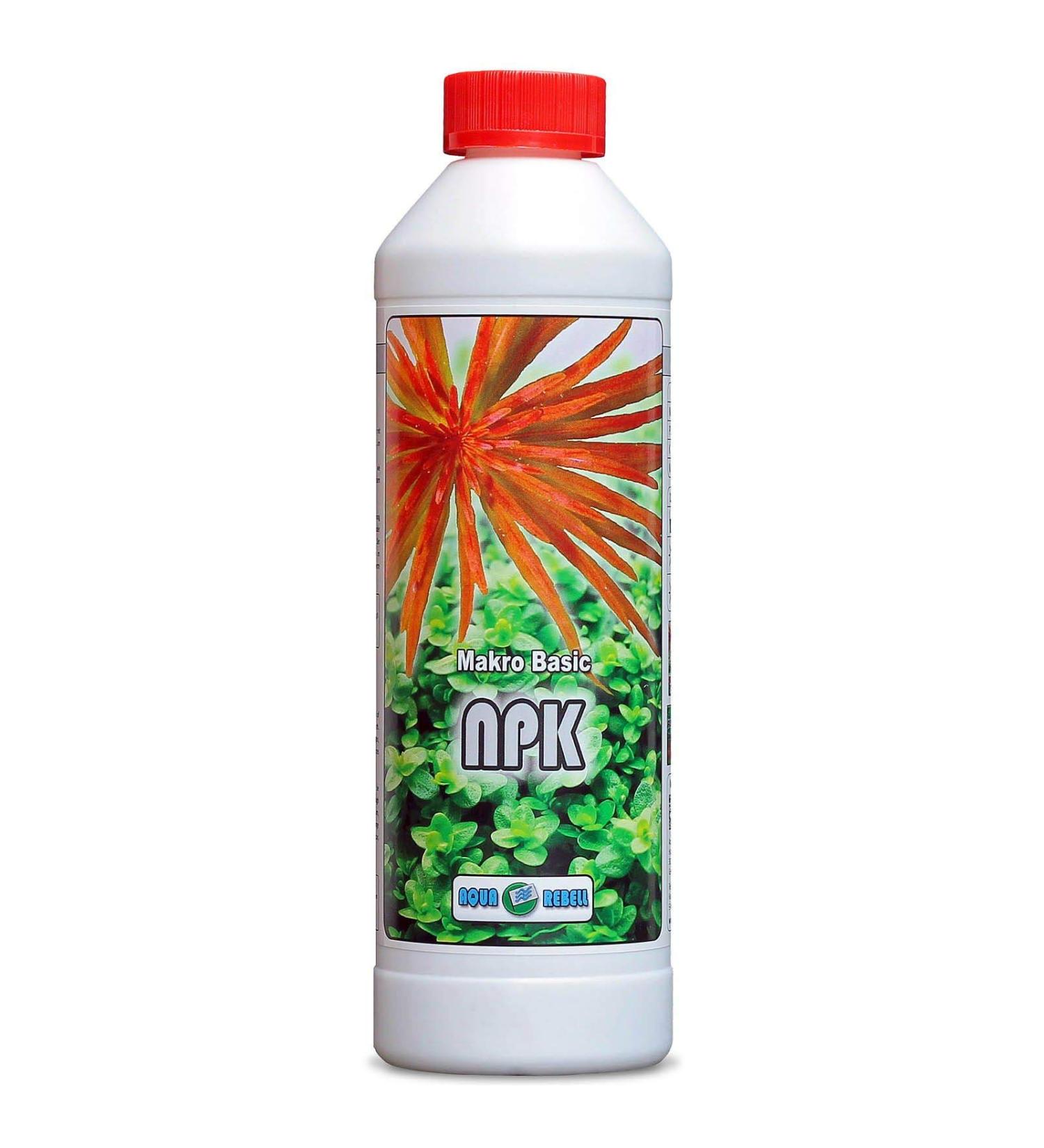 Aqua Rebell Makro Basic NPK fertilizer - 0.5 liter bottle - Optimal supply for your aquarium aquatic plants - Aquarium fertilizer especially for aquatic plants designed 0.5l