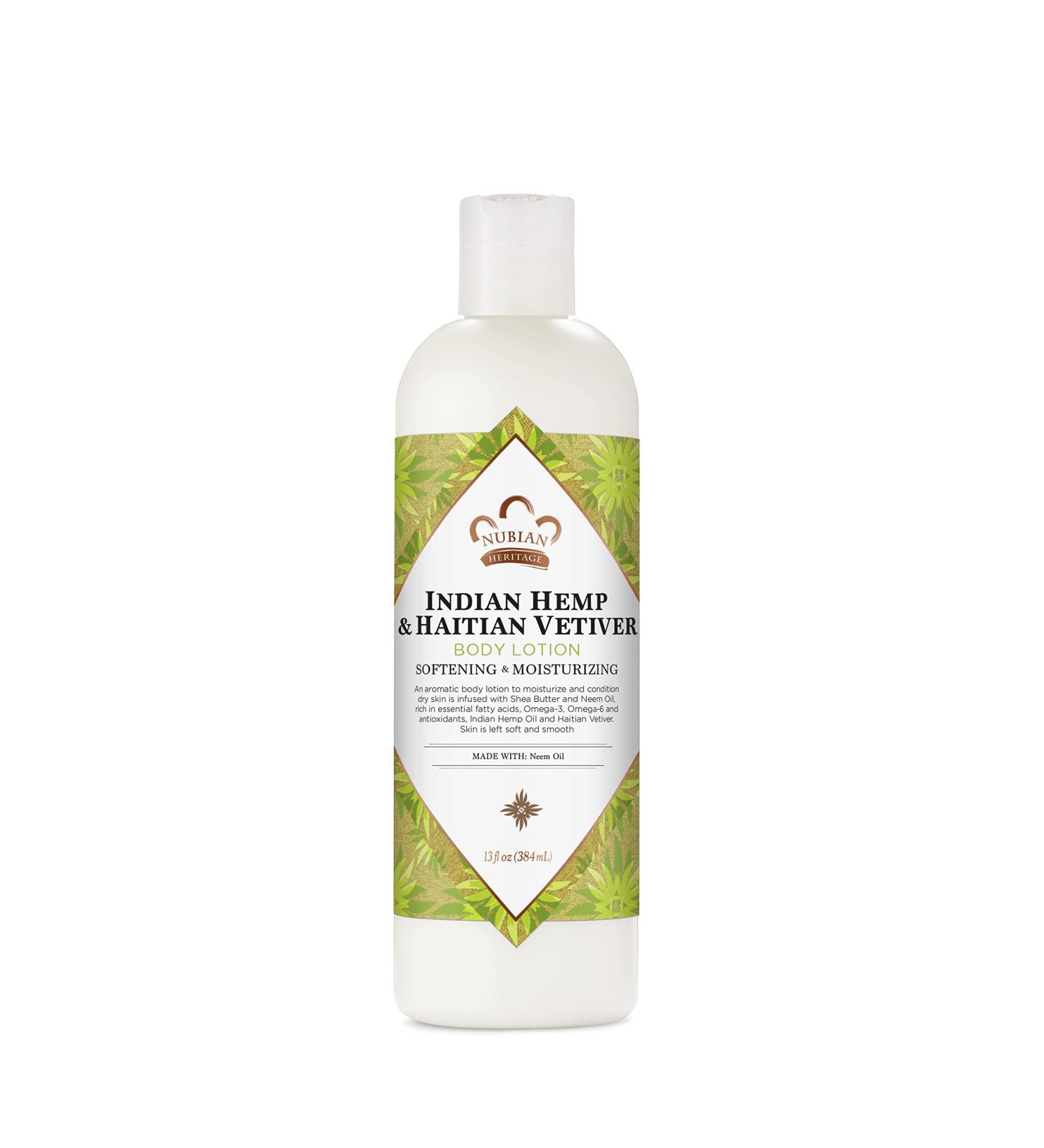 Nubian Heritage Indian Hemp & Haitian Vetiver Body Lotion - 13 oz (Pack of 1) - Buy Online on SooperMarket.com