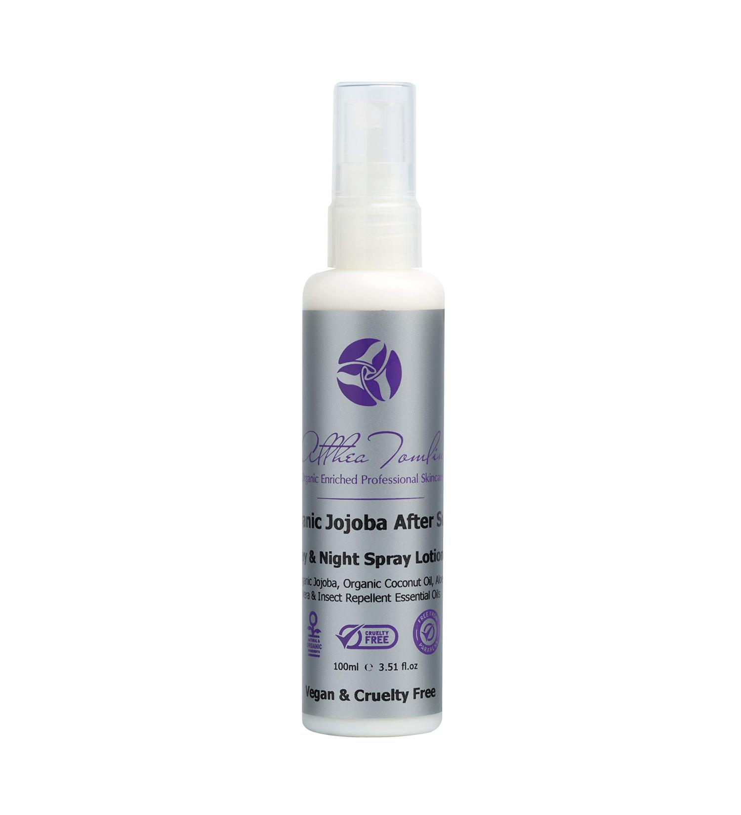 Organic Aftersun lotion insect repellent natural After Sun cooling lotion aloe vera jojoba natural aftersun spray lotion insect repellent after sun moisturiser vegan animal and paraben free - Buy Online on SooperMarket.com