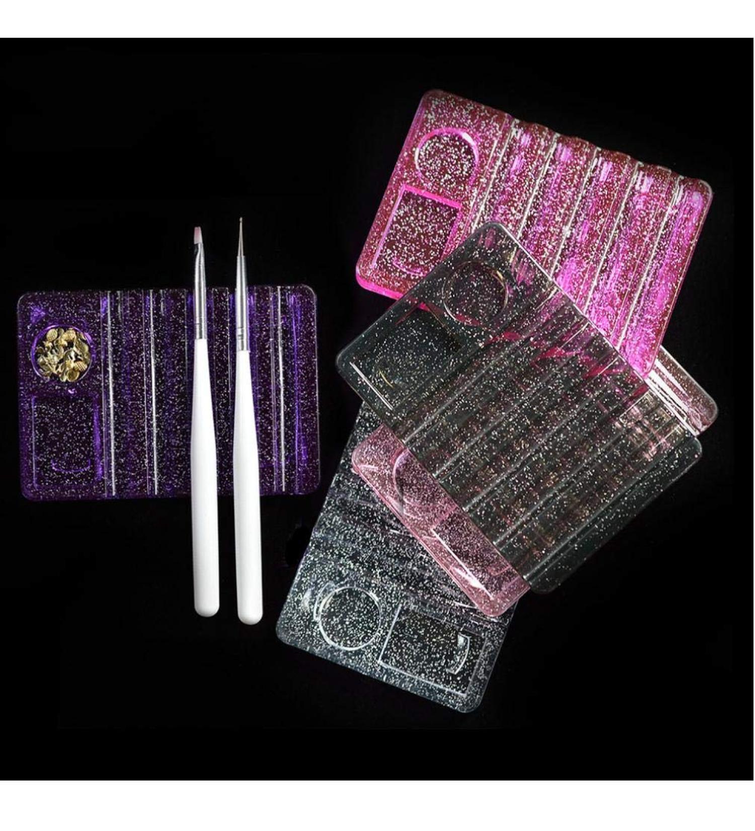Nail Art Design Craft Acrylic Uv Gel Brush Pen Rest Pro Beauty Makeup Brush Pen Display Holder Stand Tool Transparent Random - Buy Online on SooperMarket.com