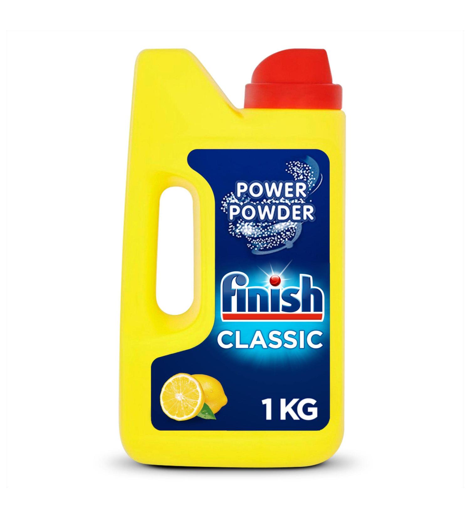 Finish Dishwasher Powder Classic Lemon 1 kg - Powerful Cleaning Formula - Buy Online on SooperMarket.com