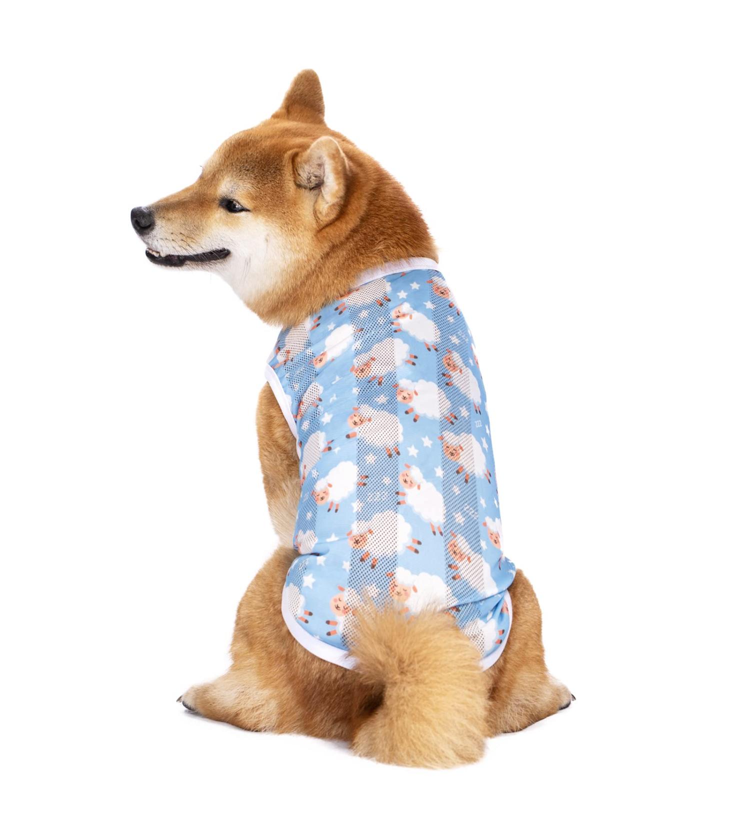 Cool & Breathable Summer Pet T-Shirt - Sun Protection Dog Vest for Medium & Large Dogs (4XL Blue Sheep) - Buy Online on SooperMarket.com
