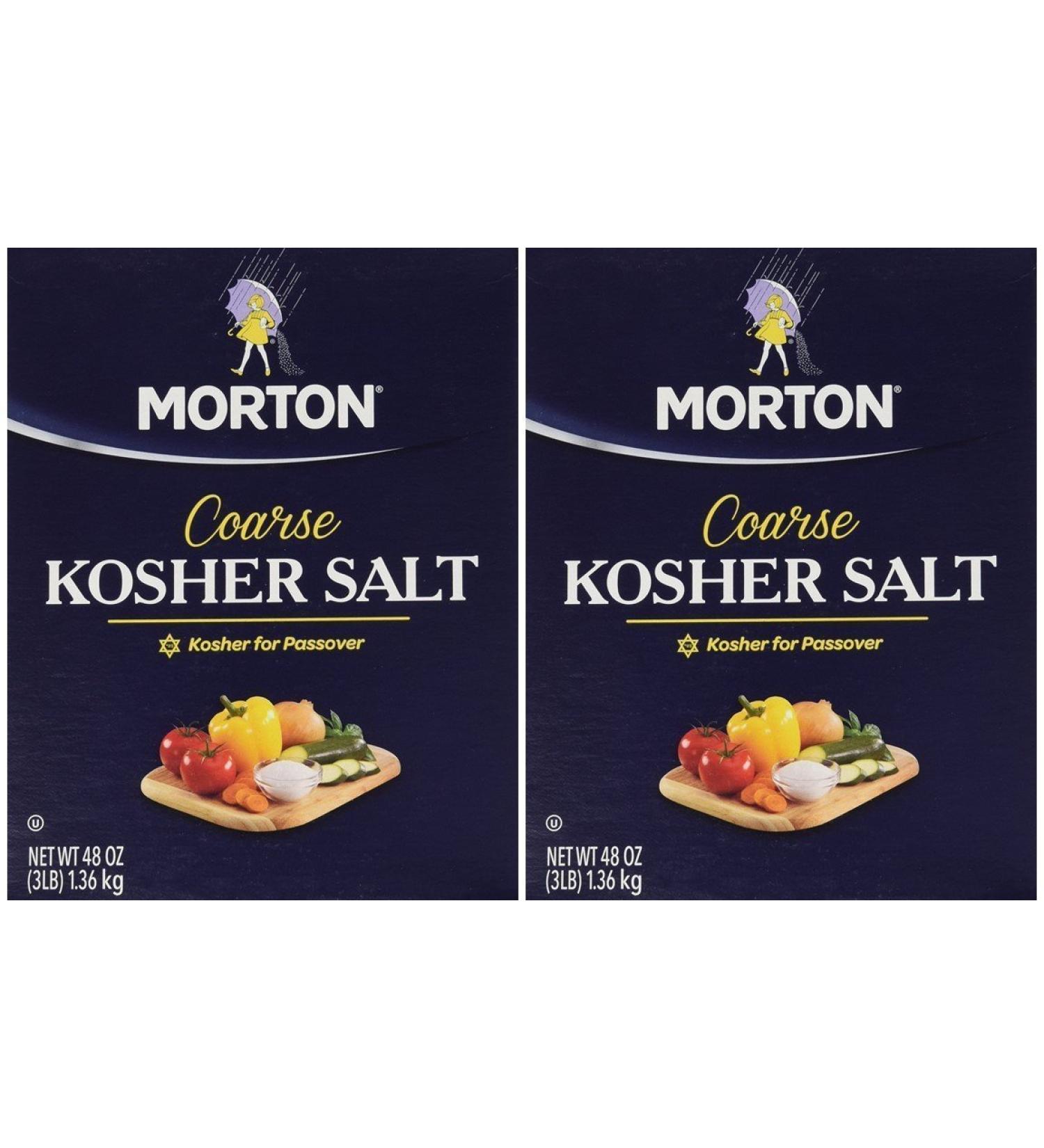 Morton Salt Kosher Salt 3 lbs - Pack of 2 | Premium Quality Salt - Buy Online on SooperMarket.com