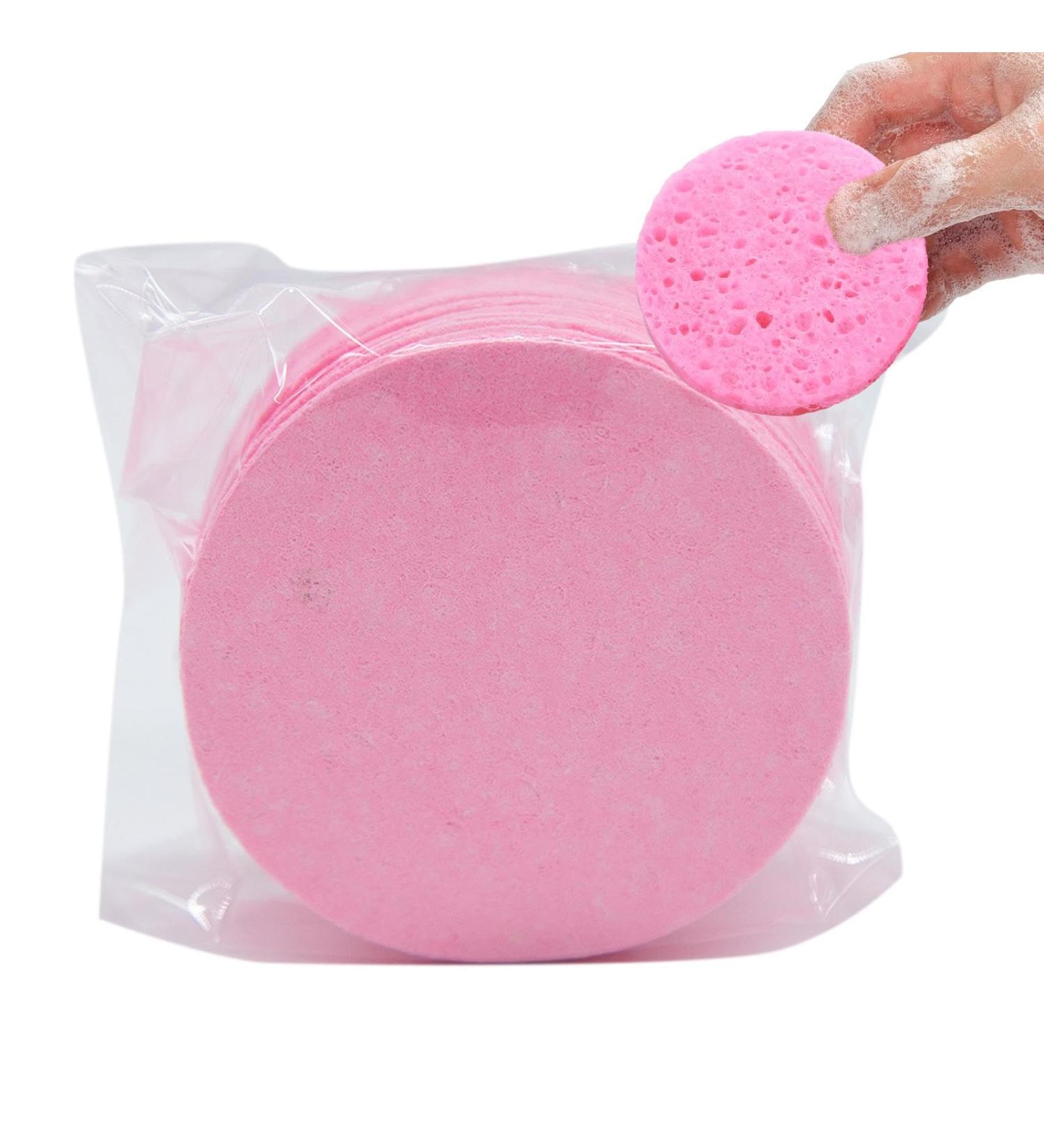 Shichangda Face Cleaning Sponge Natural Sponge Face Pads Skincare Sponges Cleansing Pads Cosmetic Spa Sponges Cellulose Facial Sponges for Personal Spa 50 Tablets - Buy Online on SooperMarket.com