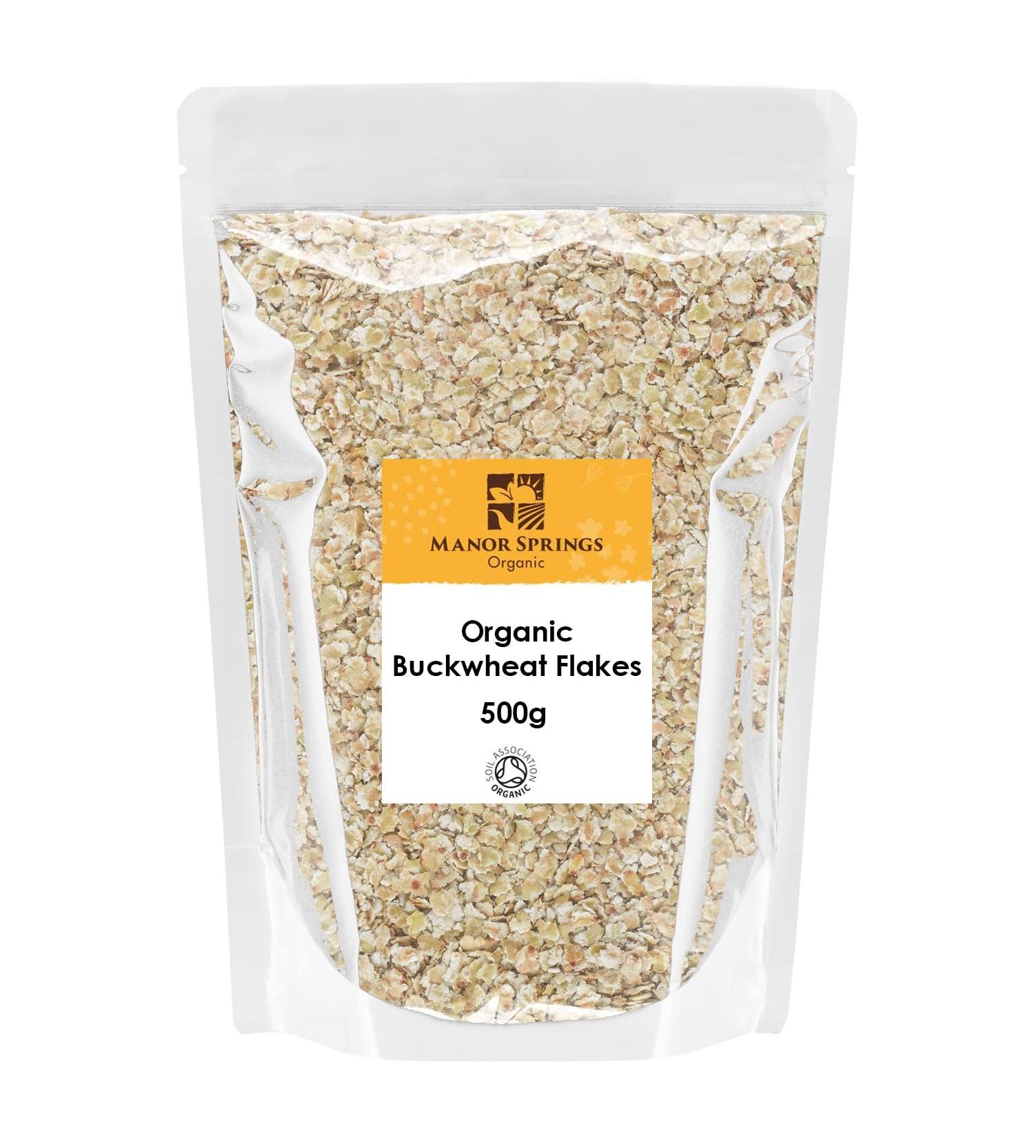 Manor Springs Organic Buckwheat Flakes 500g - 100% Organic and Nutritious - Buy Online on SooperMarket.com