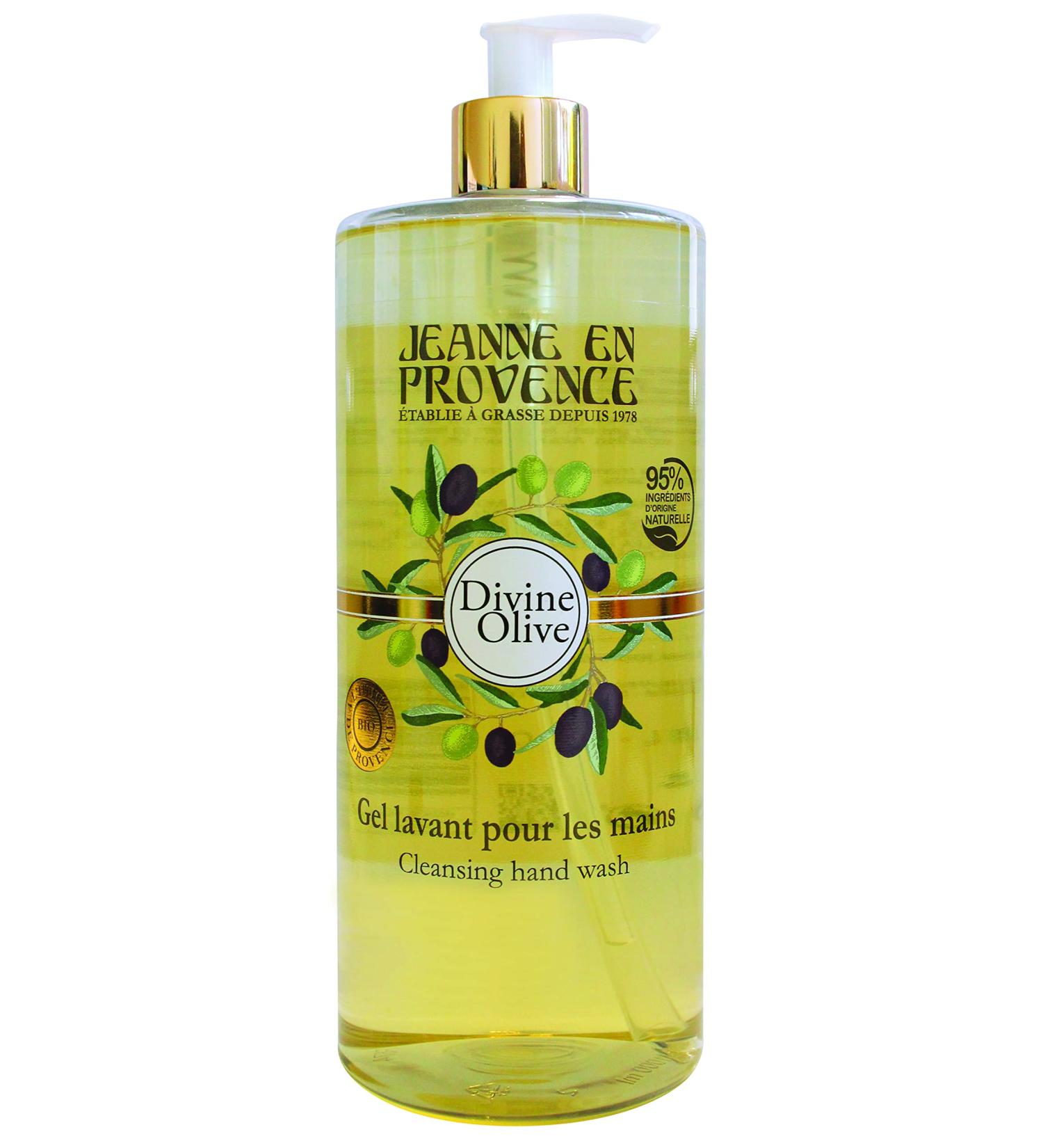 Jeanne en Provence - Hand Wash Gel - Divine Olive - Made in France - 1L - Buy Online on SooperMarket.com