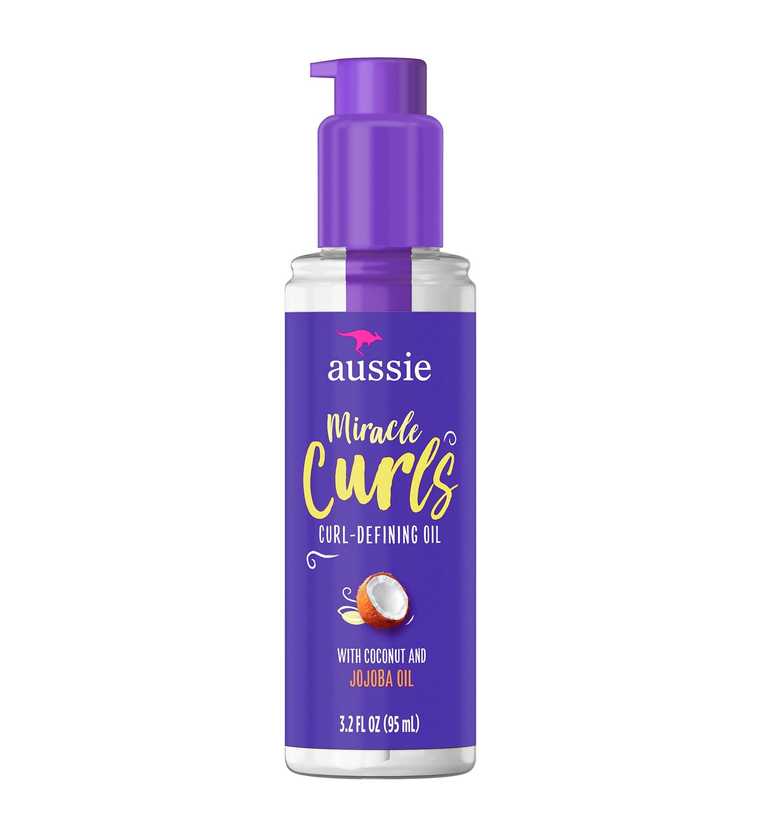 Aussie Miracle Curls Curl-defining Oil Hair Treatment 3.2 Fl Oz - Frizz Control & Shine | 1 Pack - Buy Online on SooperMarket.com