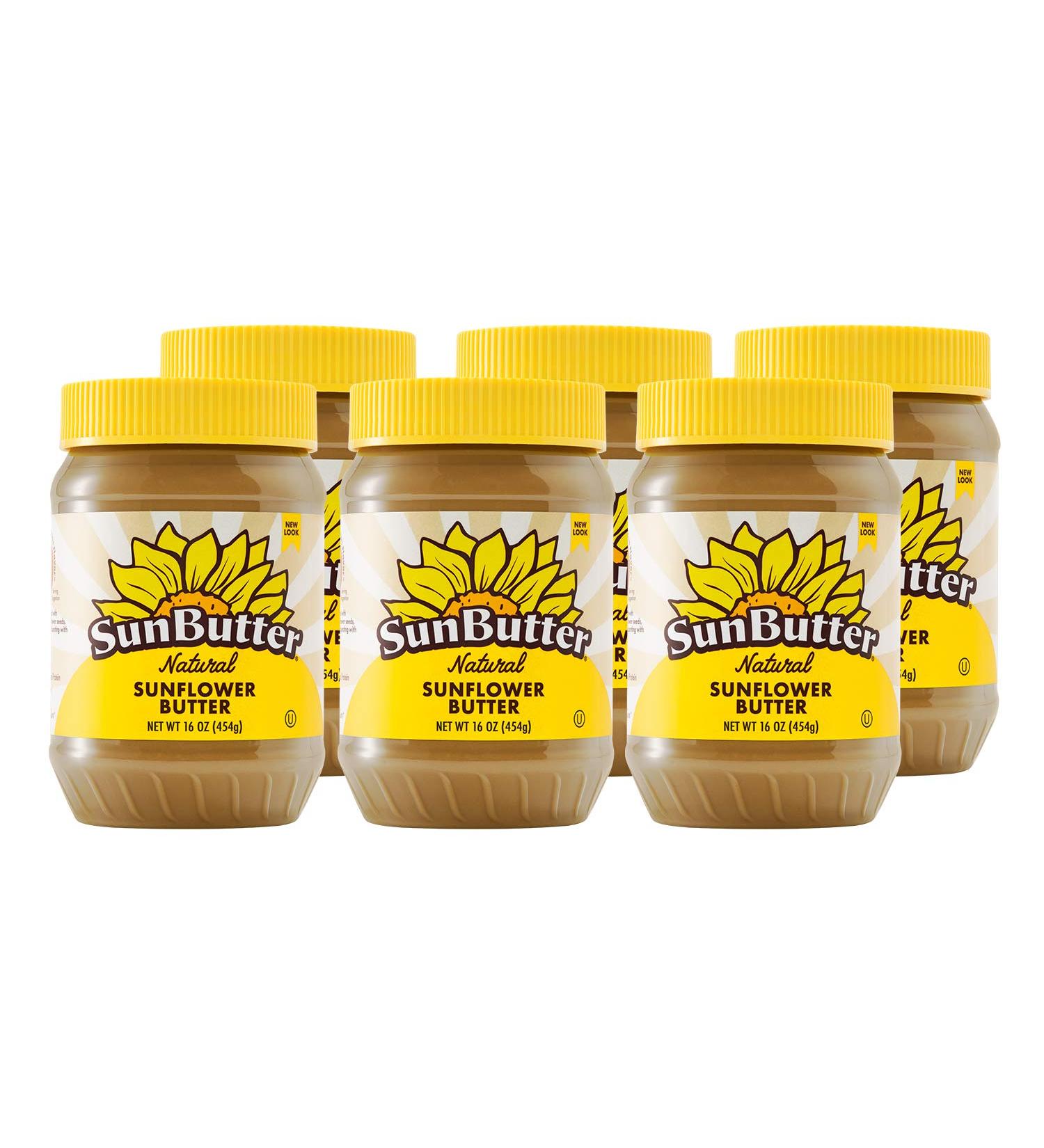 SunButter Natural Creamy Sunflower Butter 16oz - Pack of 6 - Buy Online on SooperMarket.com