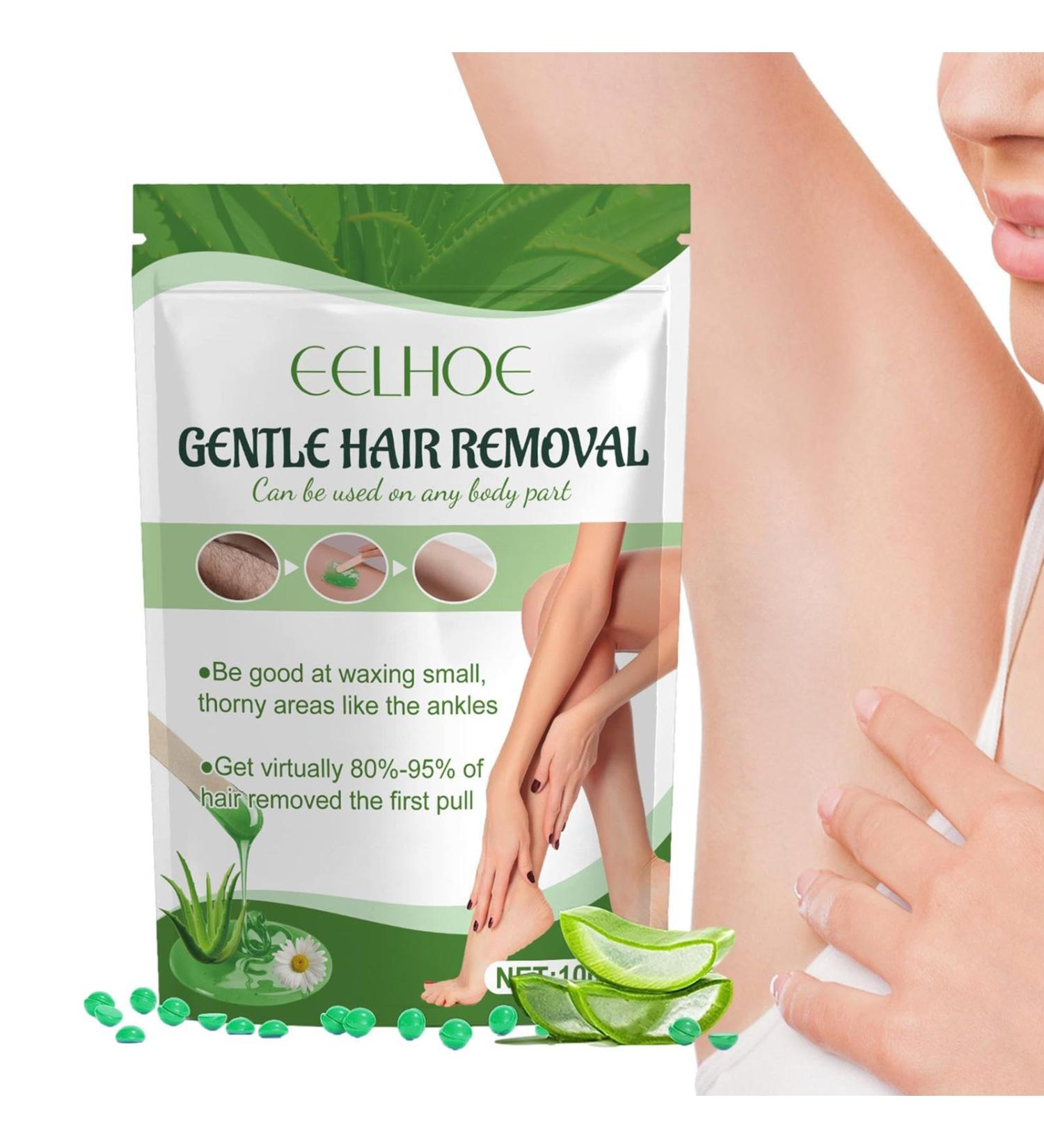Pearl Wax for Sensitive Skin | Hard Wax Beans for Coarse Hair Removal - Ideal for Face Eyebrows Legs Bikini & Brazilian Waxing - Buy Online on SooperMarket.com