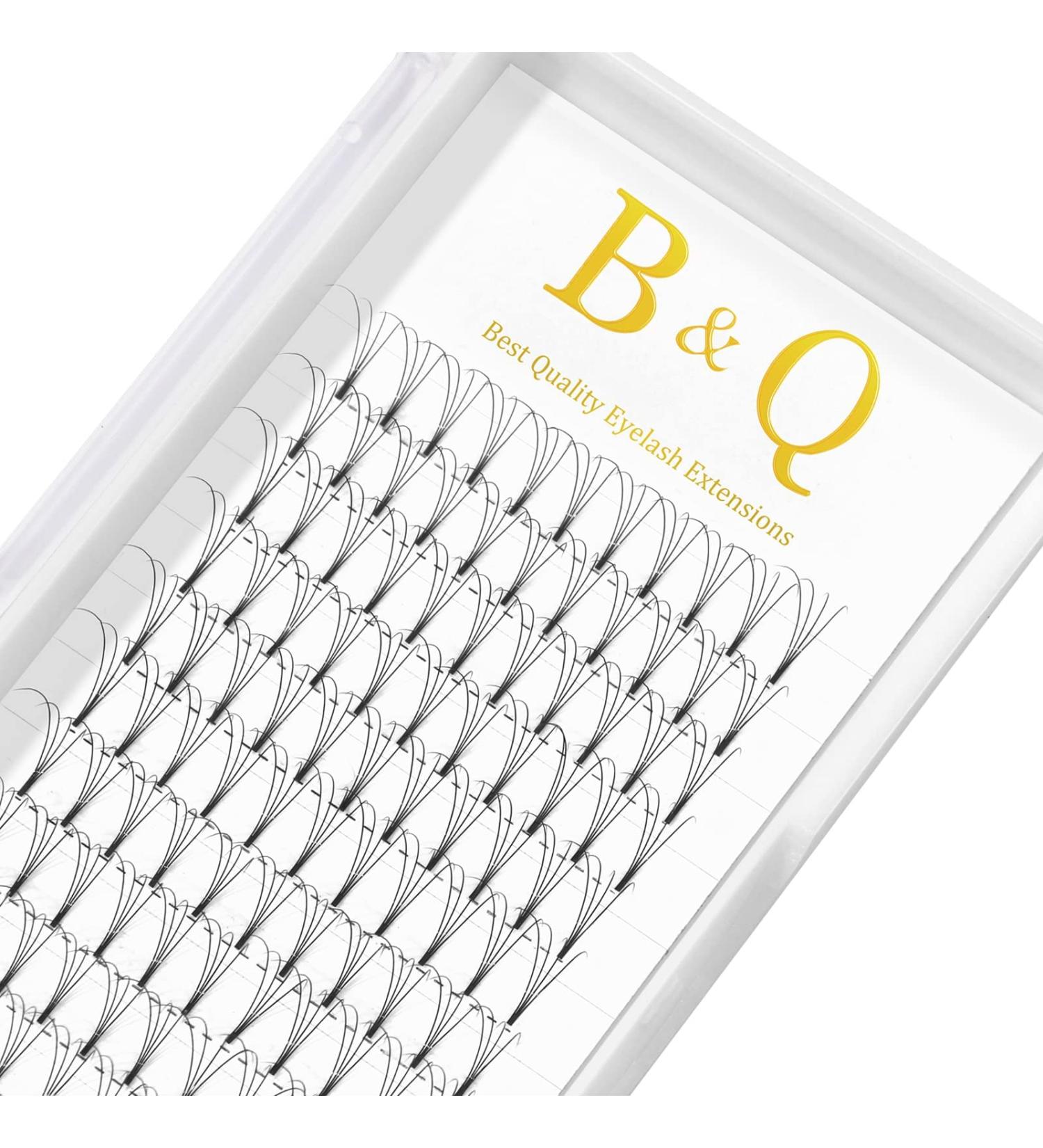 4D Premade Fans Eyelash Extensions - 0.10mm, C&D Curl, 13mm - Volume Lashes - Buy Online on SooperMarket.com