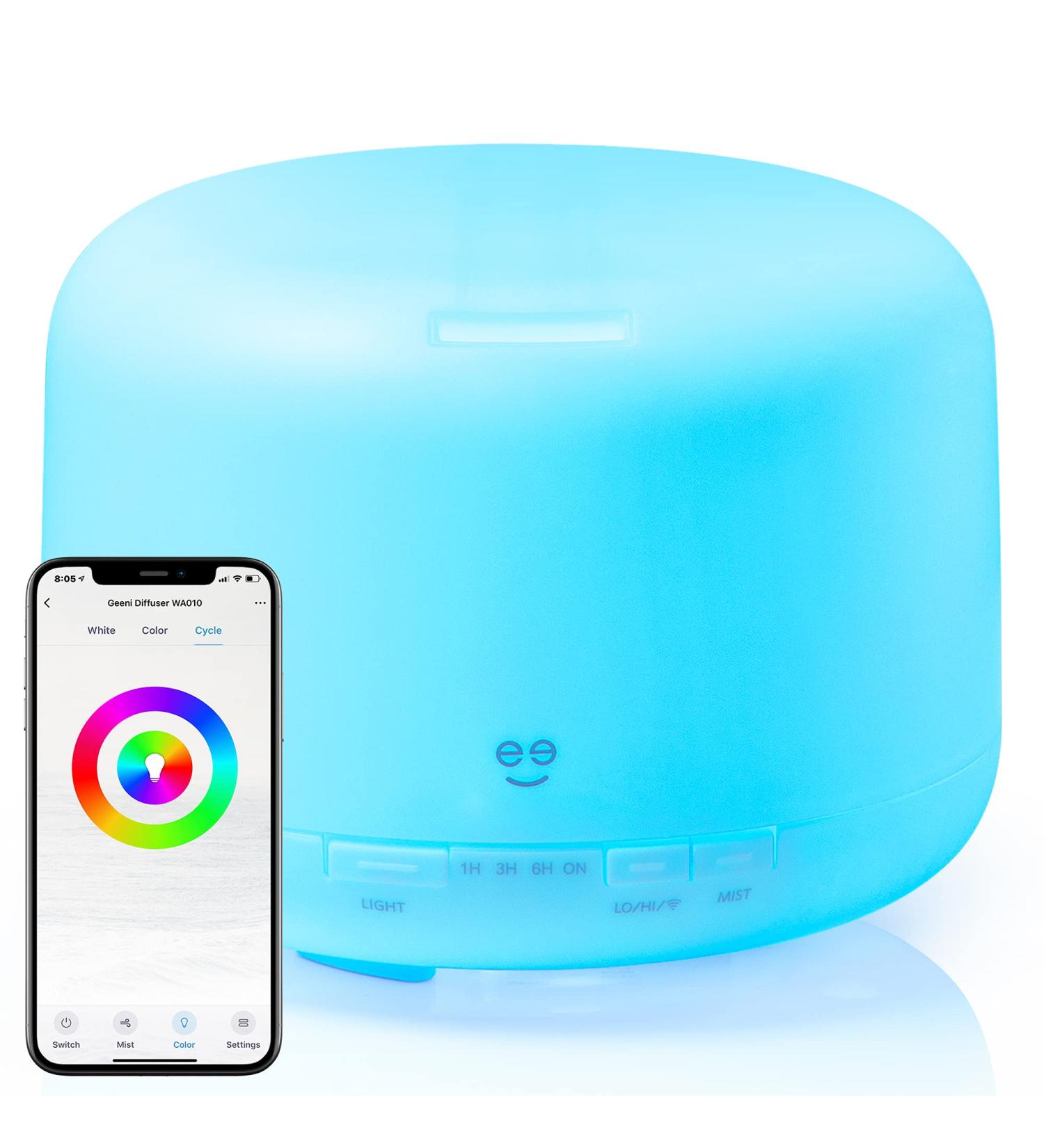 500ml Smart WiFi Essential Oil Diffuser & Humidifier with Alexa & Google Home Control - Buy Online on SooperMarket.com