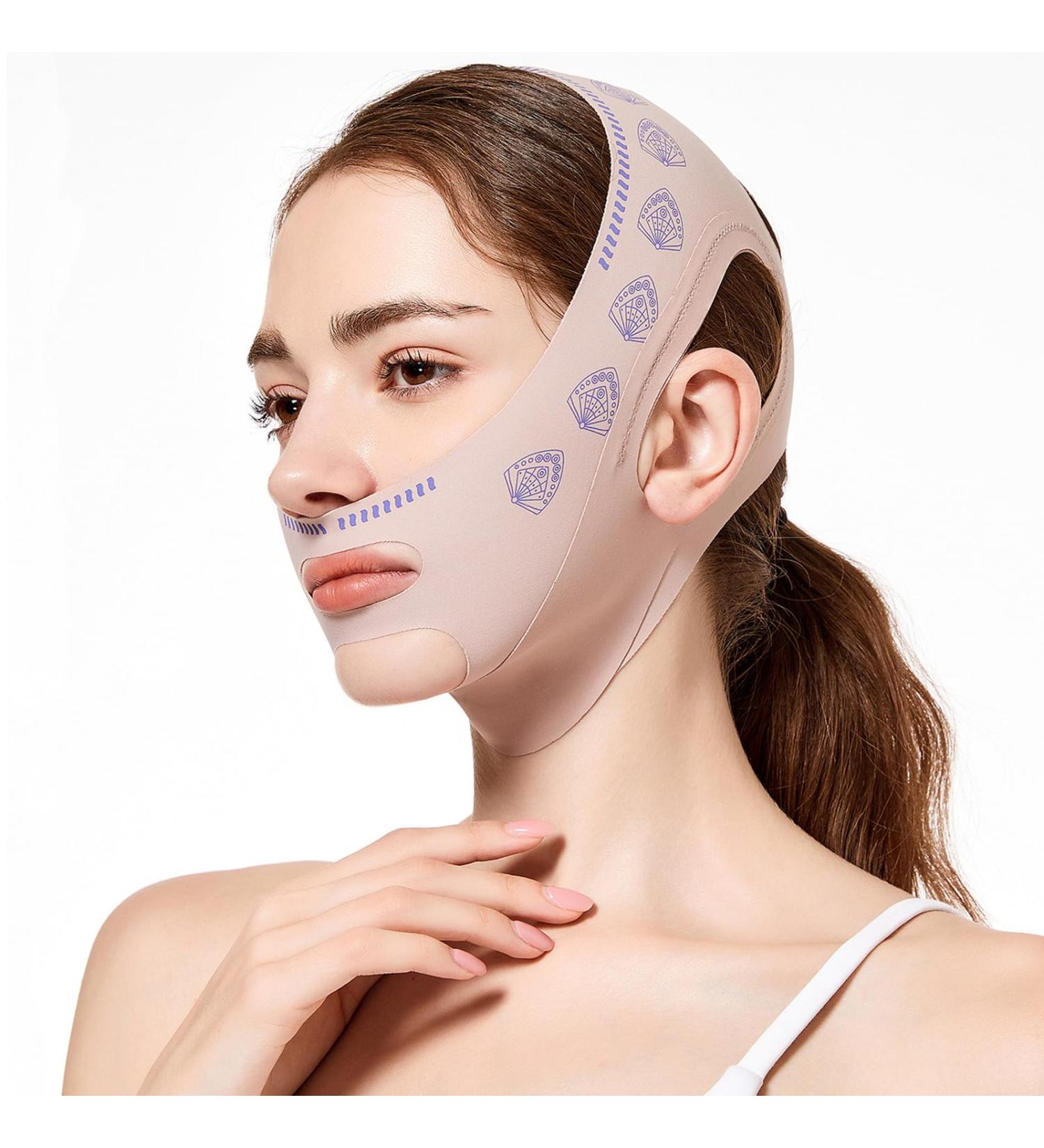 Buy Reusable Chin Strap for Women - Breathable Comfortable & Adjustable V-Line Mask | International Shipping Available - Buy Online on SooperMarket.com