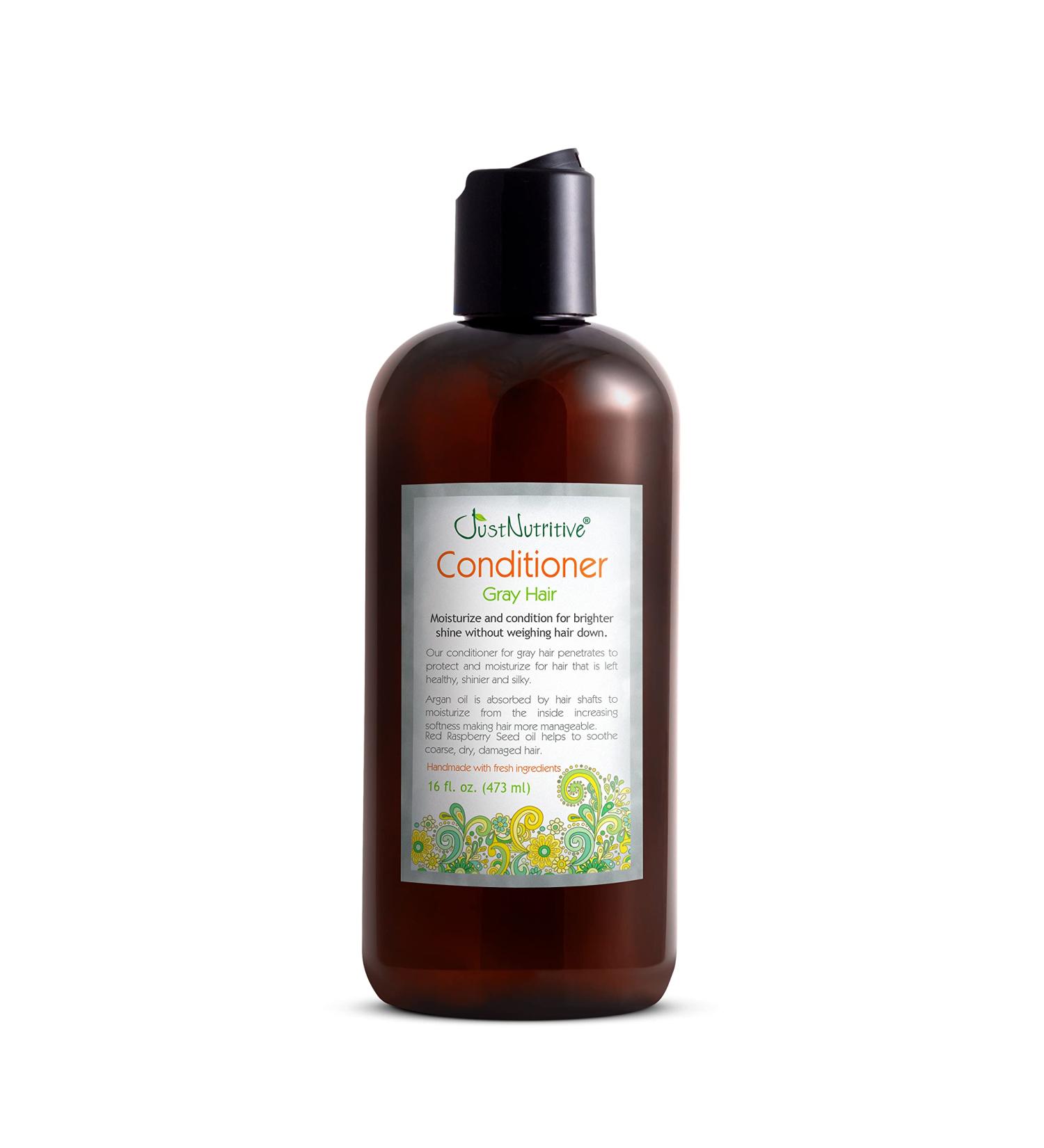 Gray Hair Conditioner 16 Oz | Just Nutritive Gray Hair Treatment | Natural Conditioner by Just Natural Hair Care - Buy Online on SooperMarket.com