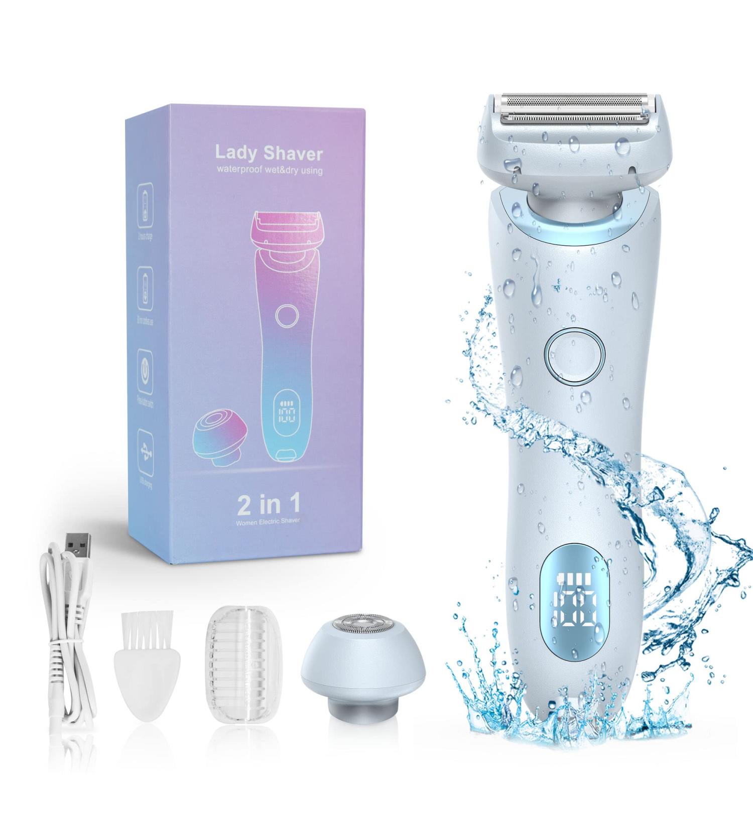 Misoce Electric Razor for Women - Cordless IPX7 Bikini Trimmer for Face, Legs, and Underarms - Buy Online on SooperMarket.com