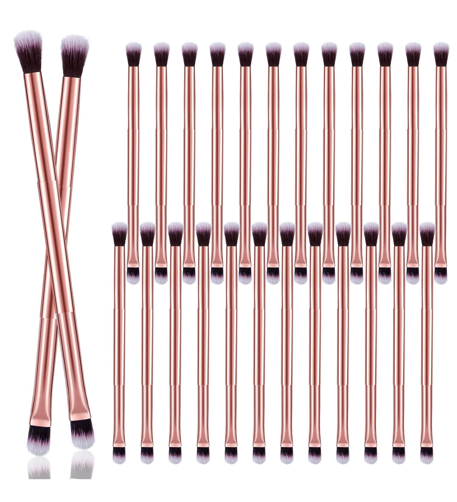 24 Pcs 2 in 1 Eyeshadow and Concealer Brush Set for Makeup Application - Buy Online on SooperMarket.com