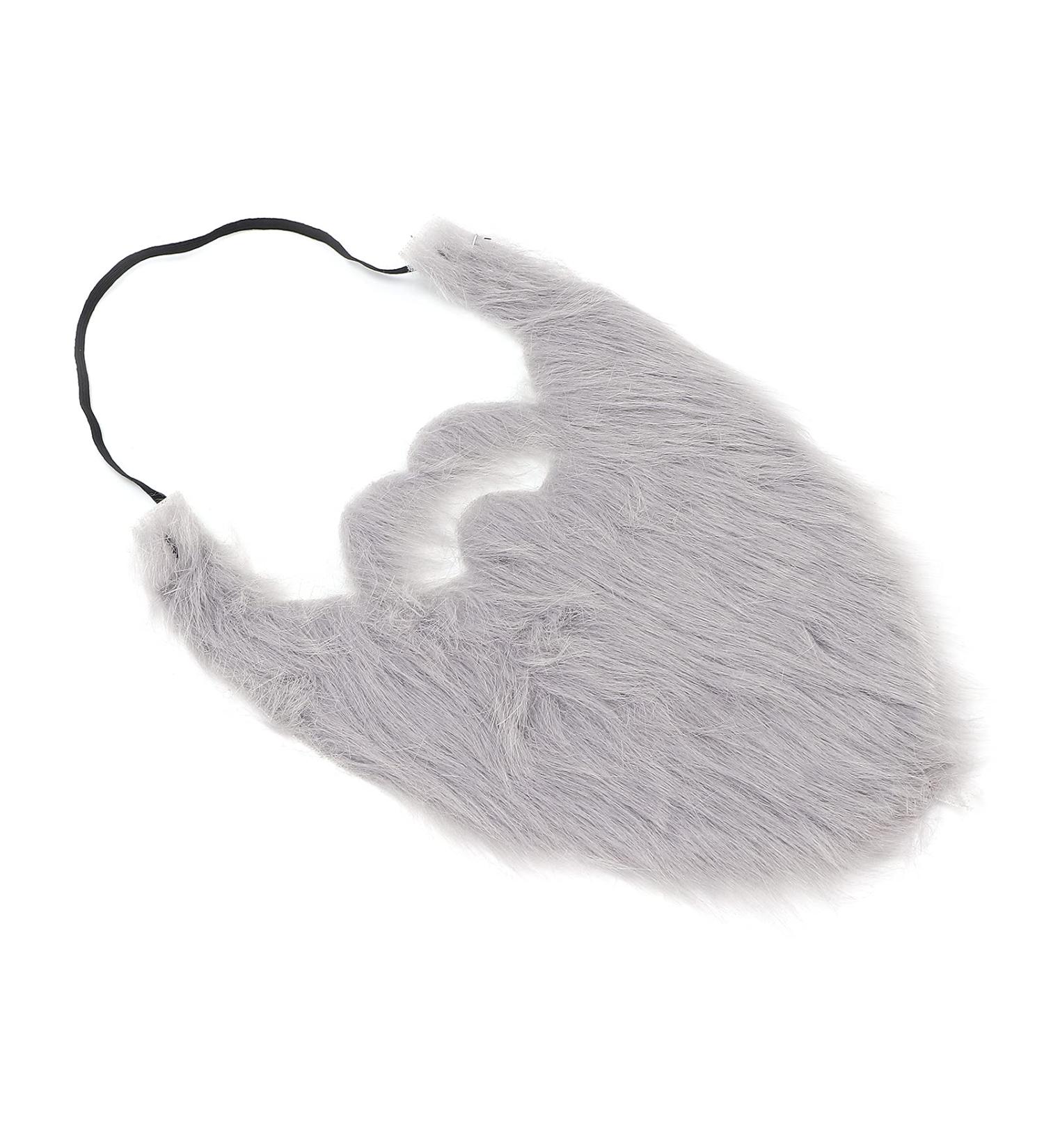 Halloween Party Fake Beard - Gray Costume Whiskers for Men | High-Quality Party Supplies - Buy Online on SooperMarket.com