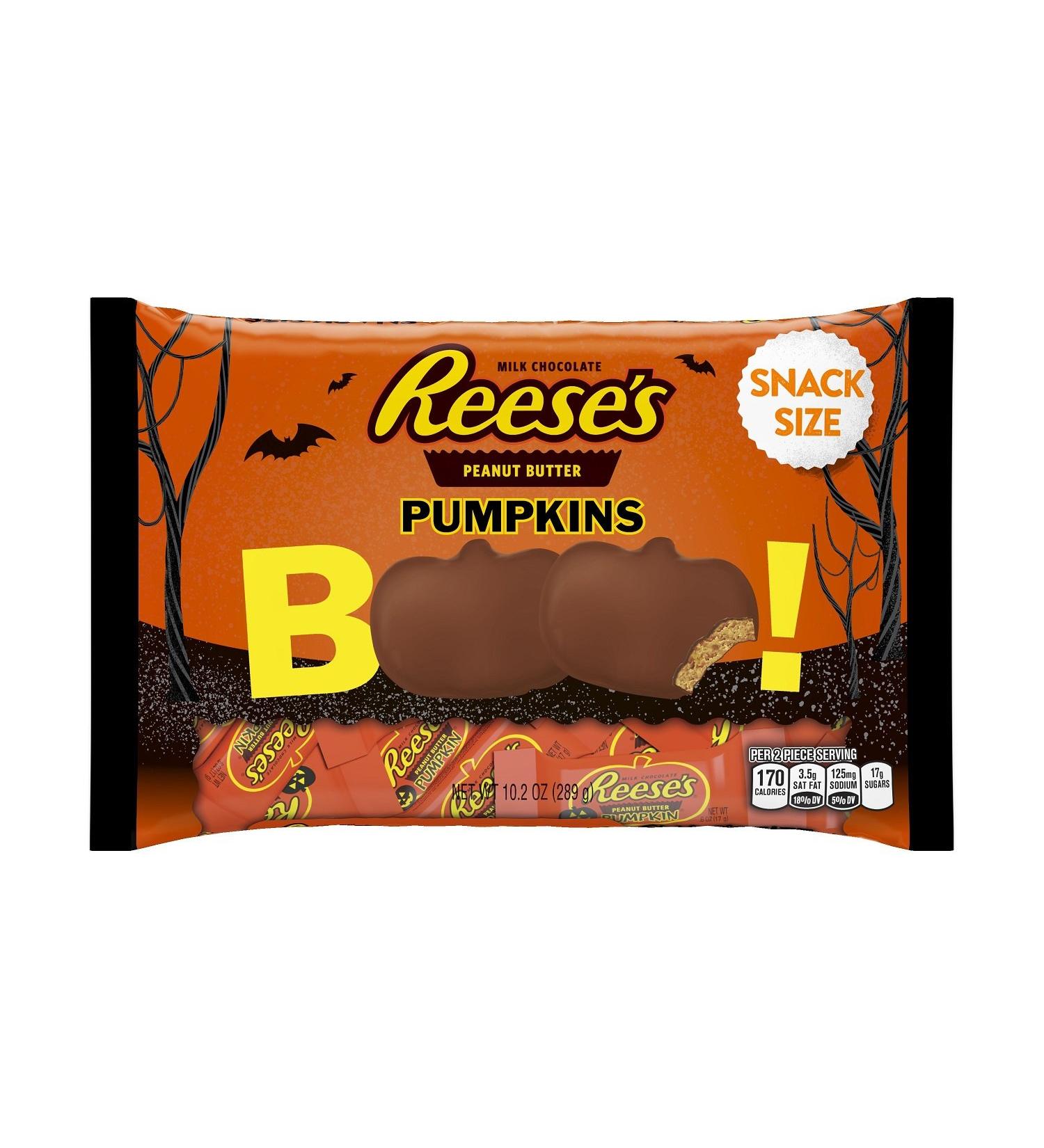 REESE'S Snack Size Peanut Butter Pumpkins, 10.2 Ounce