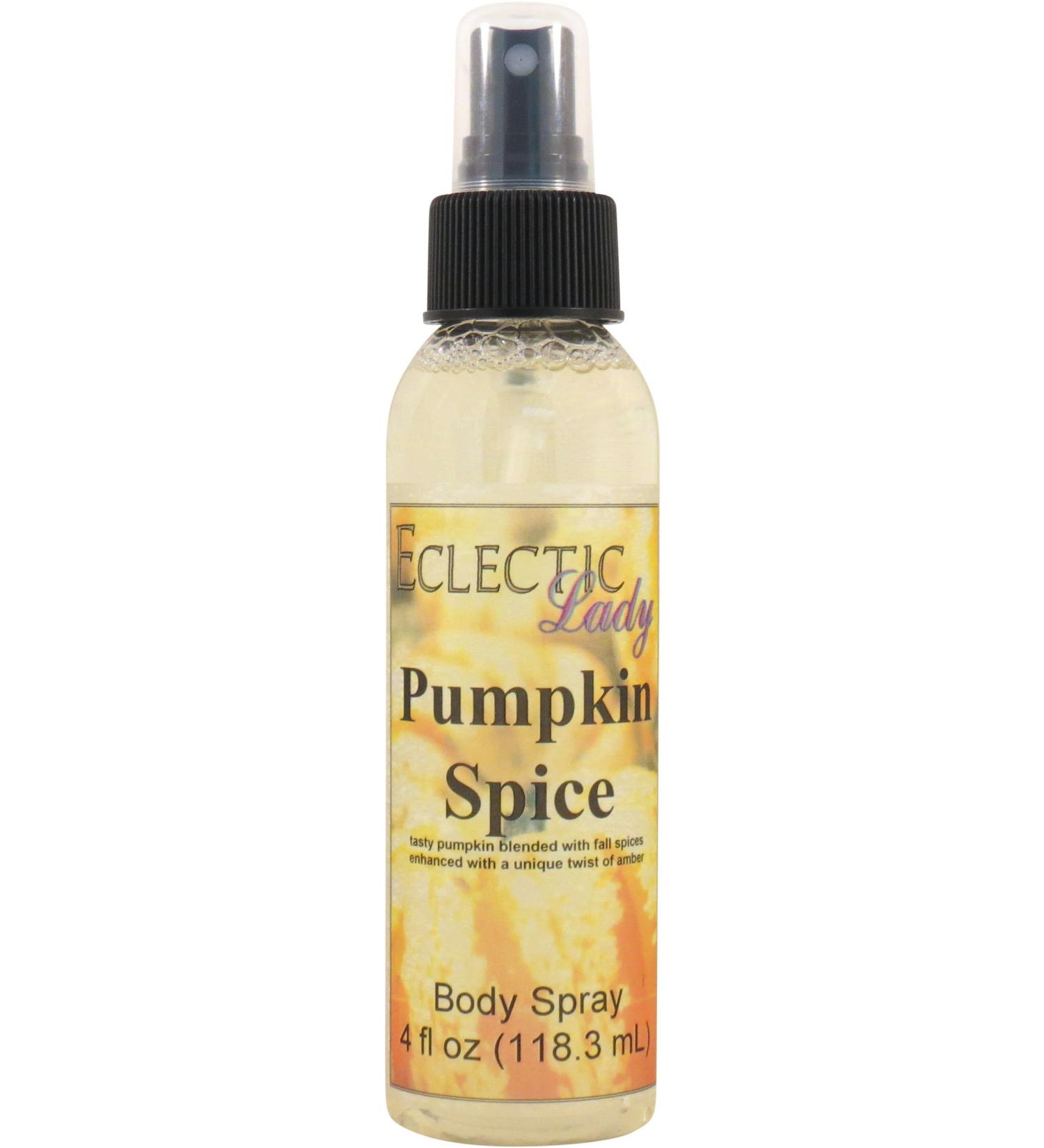 Pumpkin Spice Body Spray (Double Strength) 4 ounces Body Mist for Women with Clean Light & Gentle Fragrance Long Lasting Perfume with Comforting Scent for Men & Women Cologne with Soft Subtle - Buy Online on SooperMarket.com
