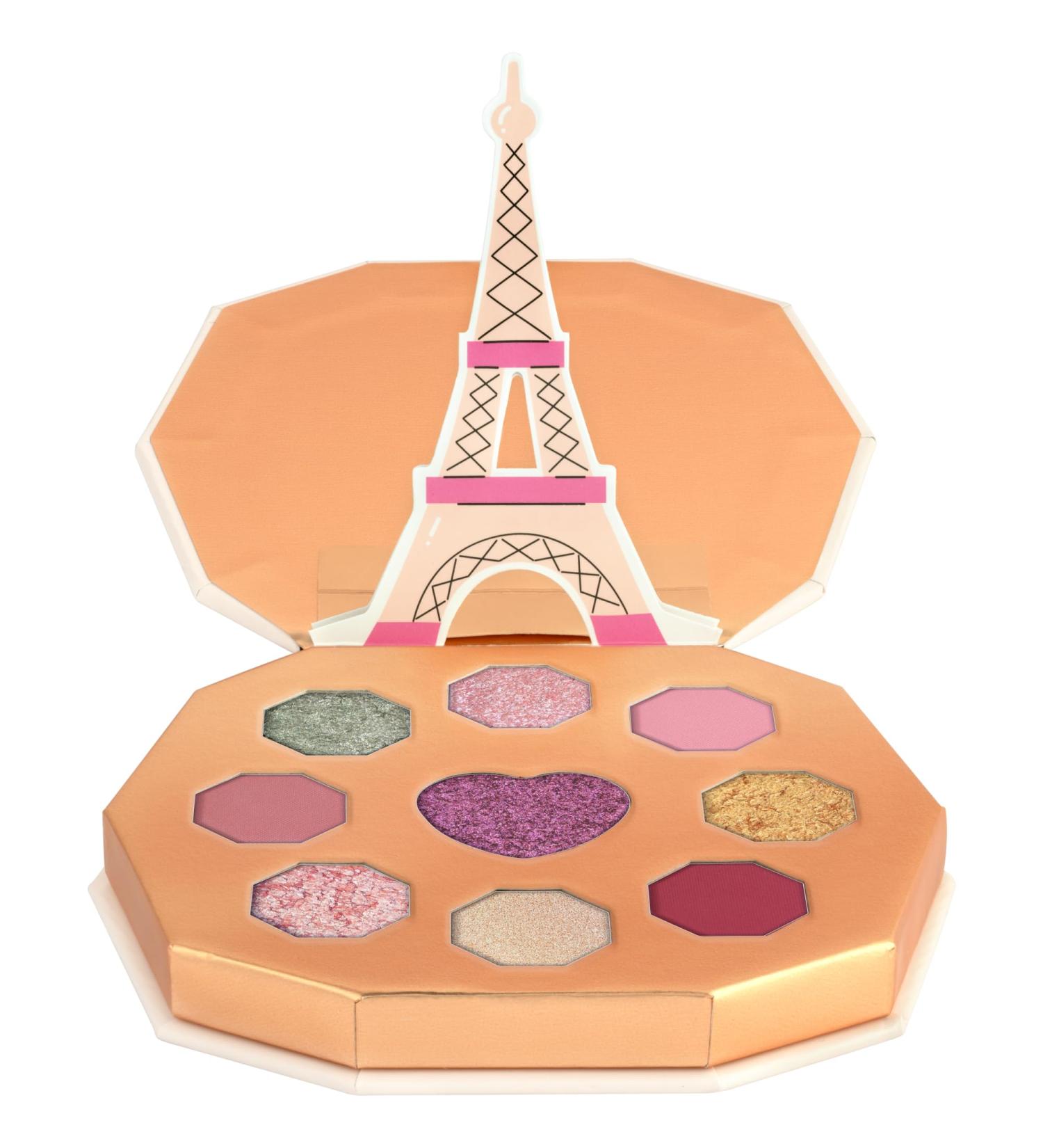 Essence Emily in Paris Eyeshadow Palette - Highly Pigmented Warm Tones Shimmer & Matte Finish Vegan & Cruelty-Free Pop-Up Eiffel Tower Packaging - Shop Internationally - Buy Online on SooperMarket.com