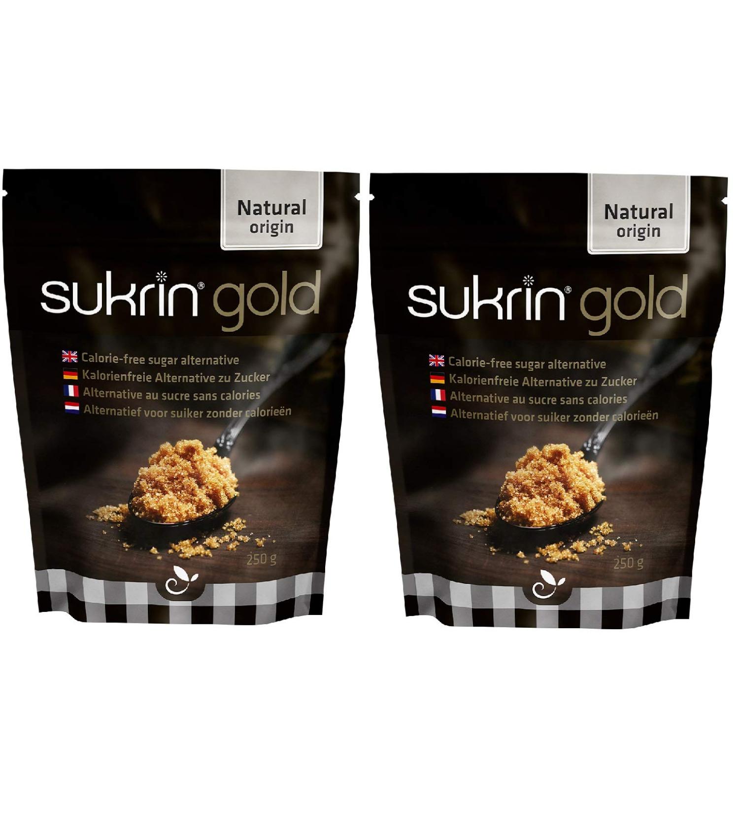 Sukrin Sugar Substitute 2x250g | Best Sukrin Gold Natural Sweetener - International Shipping - Buy Online on SooperMarket.com