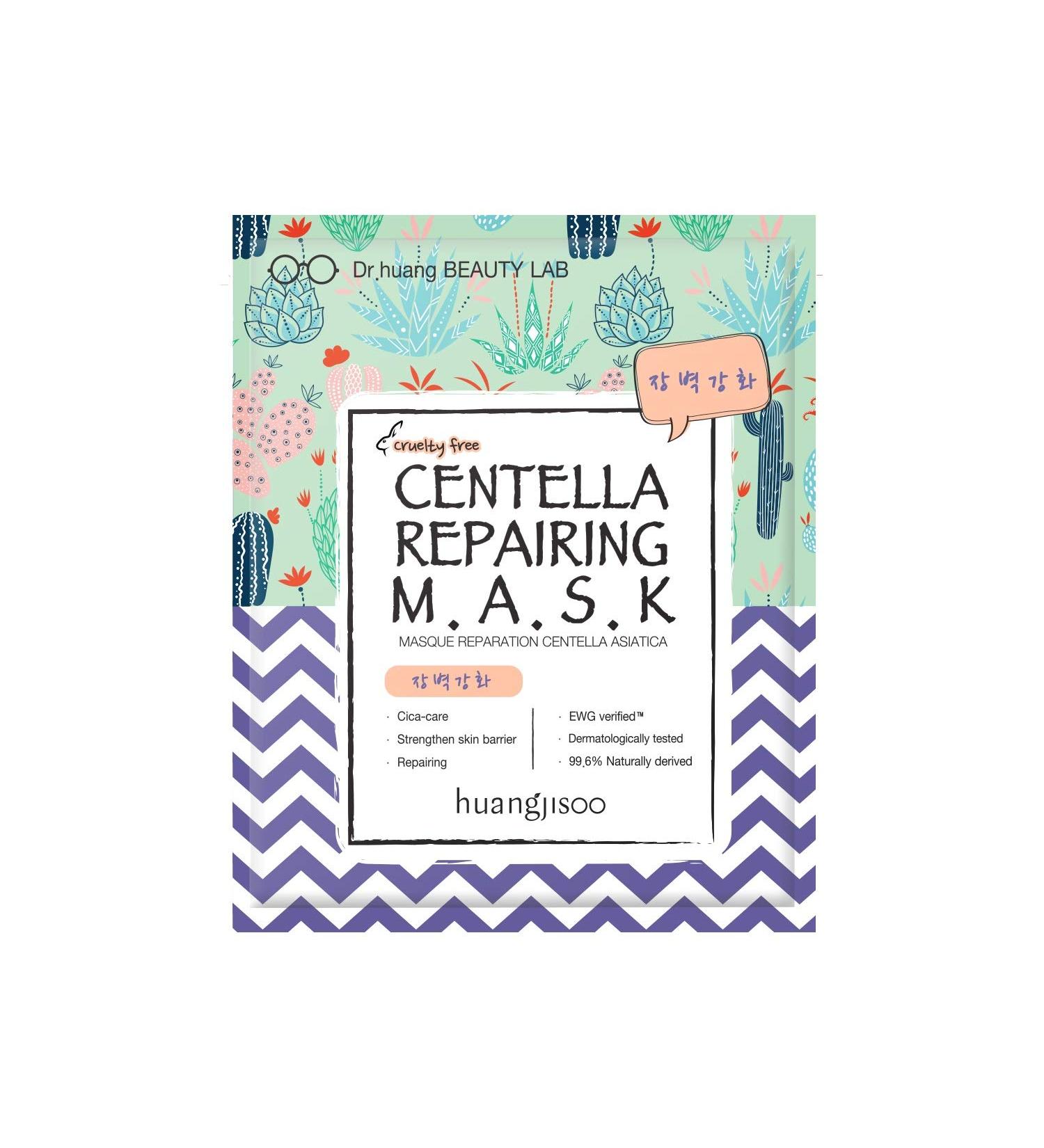Huangjisoo Centella Repairing Beauty Mask - 1 Sheet (25ml) for Skin Repair & Hydration - Buy Online on SooperMarket.com
