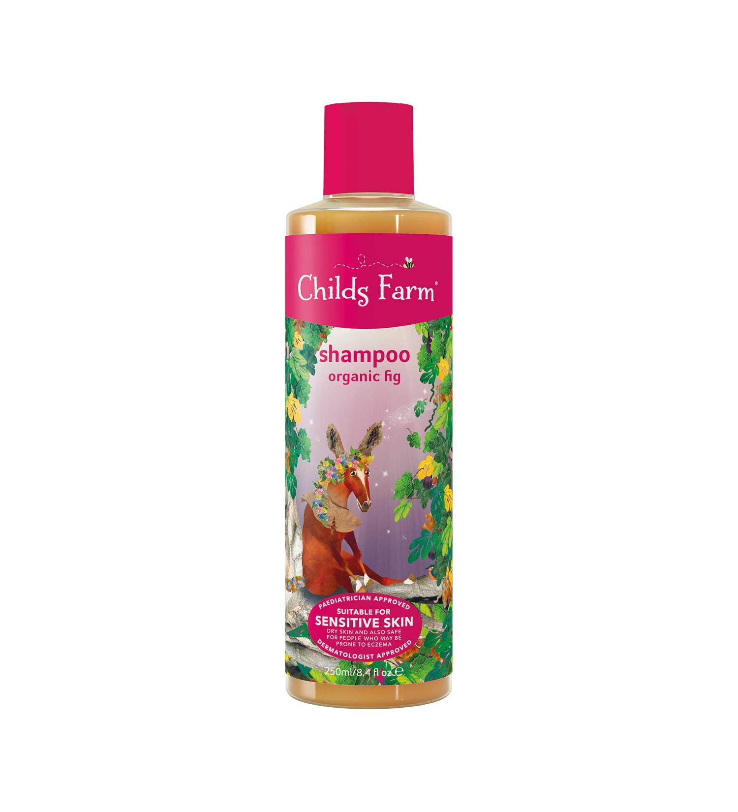 Childs Farm Organic Fig Kids Shampoo 250ml - Gentle Detangling & Nourishing Formula for Fine Hair | Suitable for Dry, Sensitive, Eczema-prone Skin & Scalp - Buy Online on SooperMarket.com