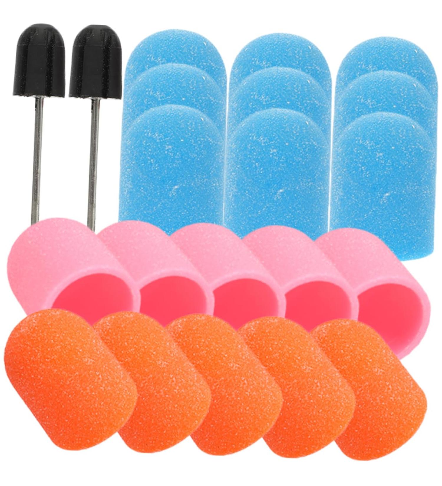 Mikinona 3 Sets Nail Art Polishing Caps Electric Nail File Accessory Drill Bits Manicure Pedicure Sanding Caps Nail Art Mmxmm Sanding Bands - Buy Online on SooperMarket.com