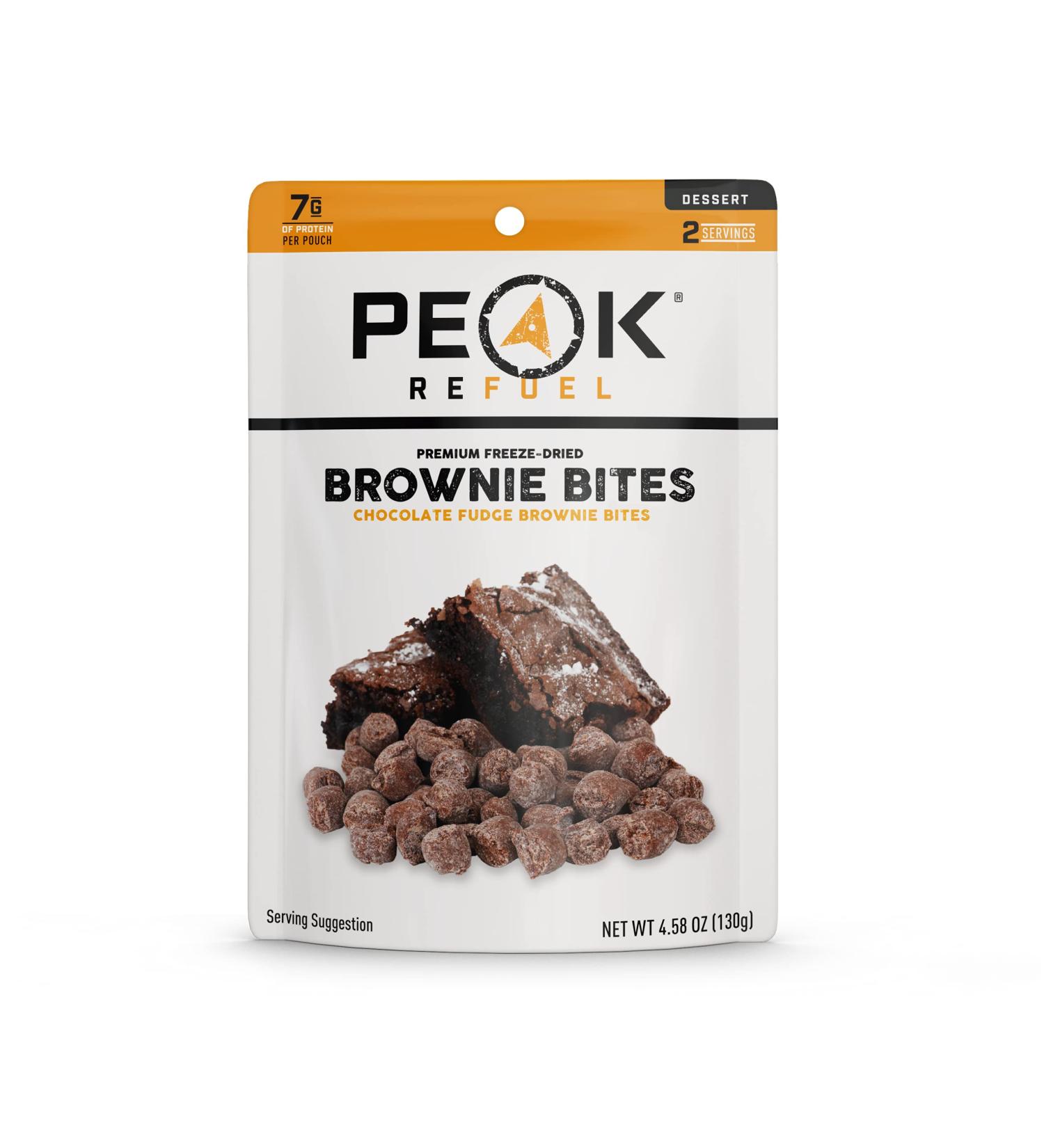Peak Refuel Dessert Bites | Peanut Butter Chocolate Chip Cookies & Fudge Brownies | High Protein Snack Packs for Backpacking and Camping - Buy Online on SooperMarket.com
