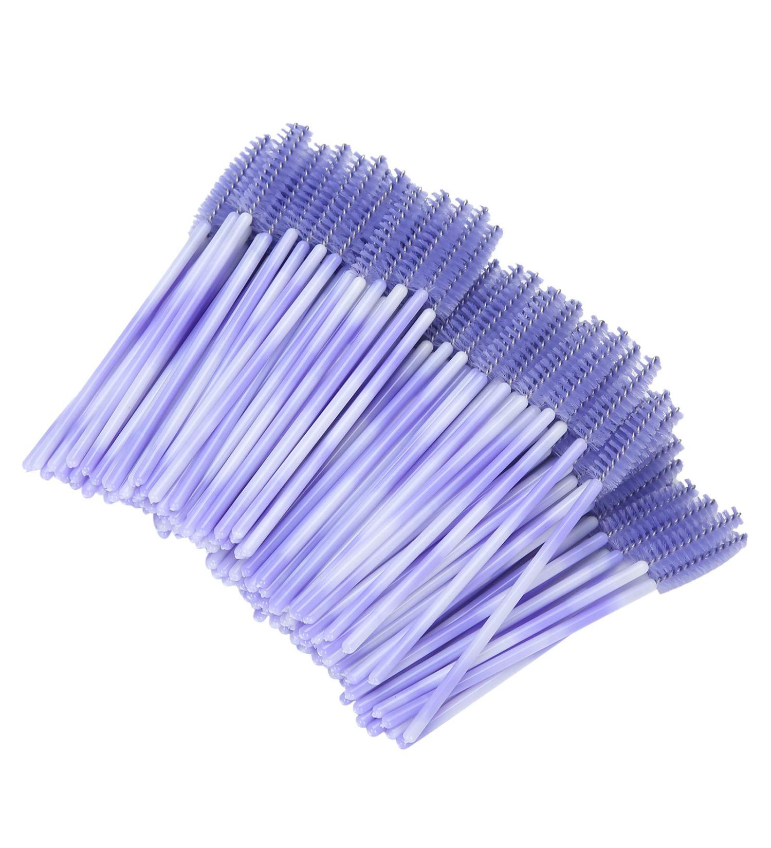200-Piece Disposable Eyelash Brush Kit | Colorful Mascara Applicator & Eyebrow Brushes for Salon Use - Buy Online on SooperMarket.com