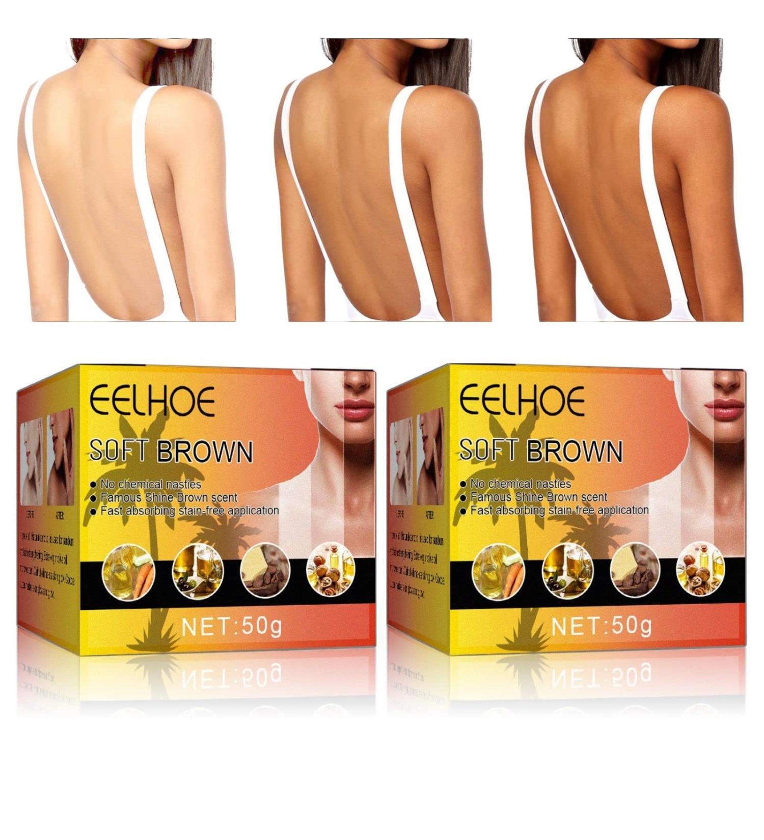 2PCS Eelhoe Tanning Gel: Intensive Soft Brown Accelerator for Outdoor Sun - Achieve Natural Tan Skin - Buy Online on SooperMarket.com