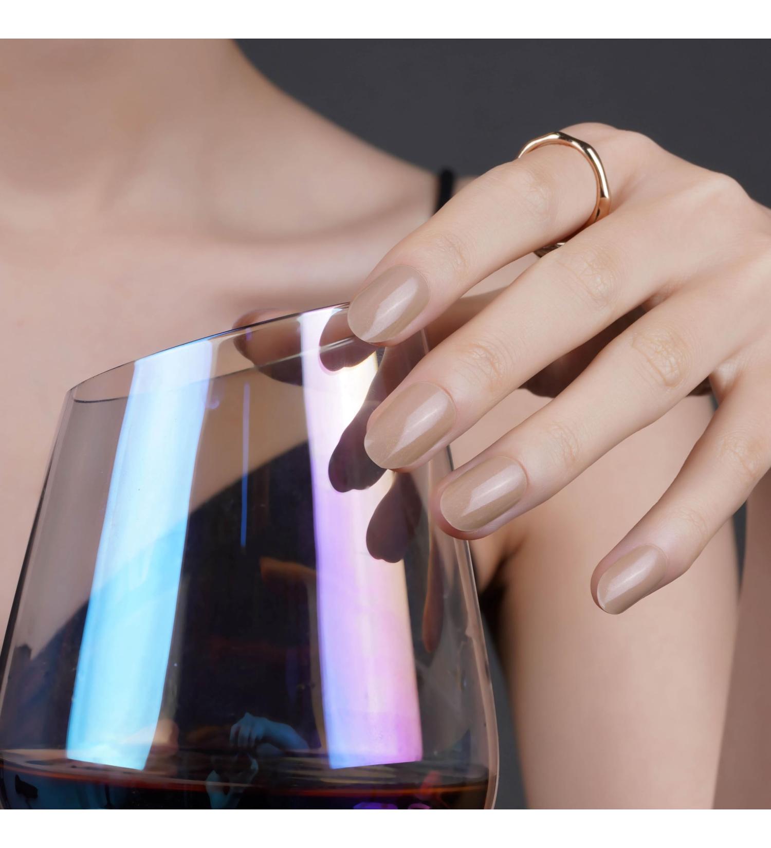 DANNI & TONI 28-Piece Semi-Cured Gel Nail Polish Strips Set - Allure Love | Salon-Quality Manicure Stickers - Buy Online on SooperMarket.com