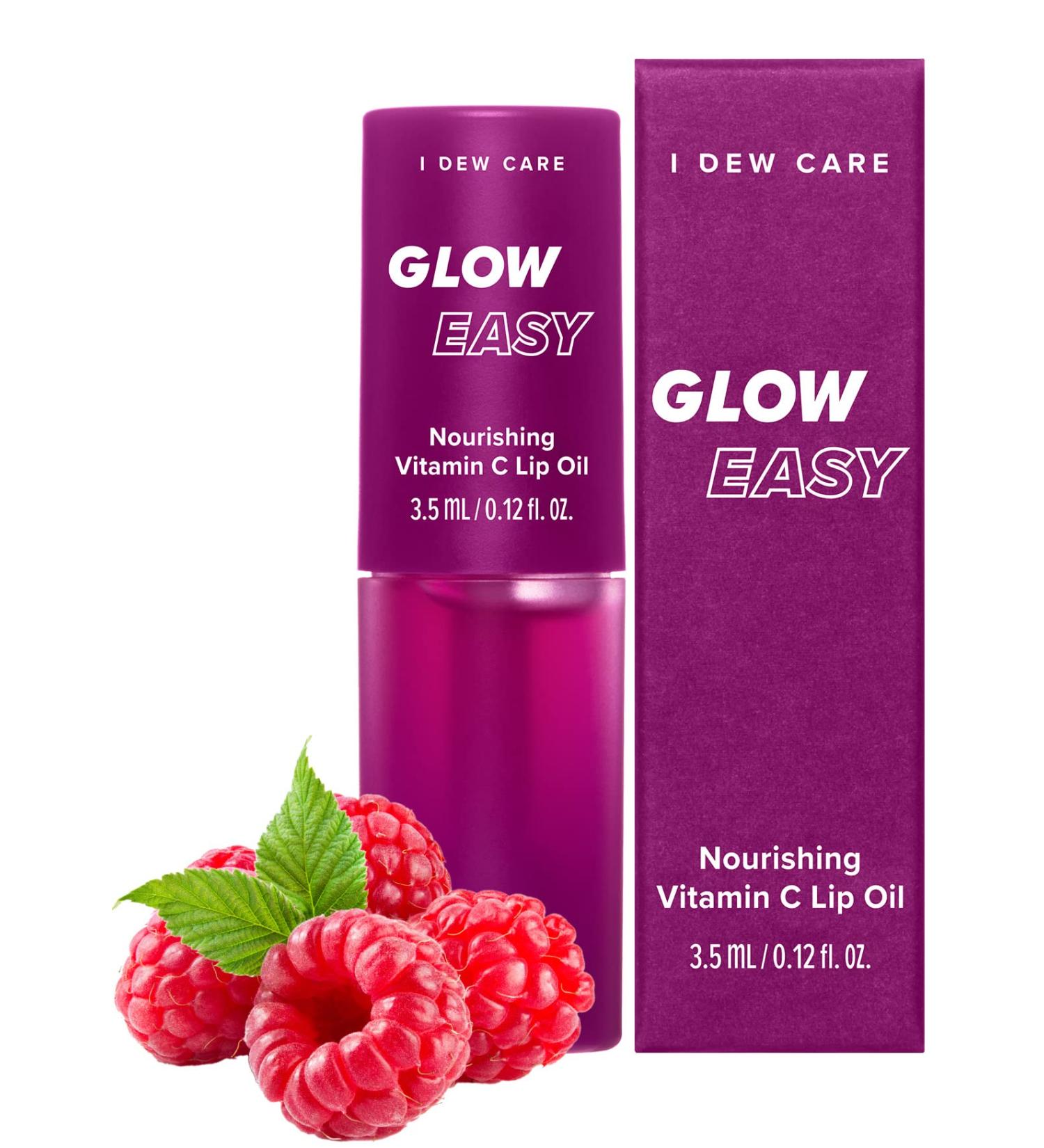 I Dew Care Lip Oil Gloss - Glow Easy | Tinted Moisturizing Lip Oil with Vitamin C - 0.12 Fl Oz - Buy Online on SooperMarket.com