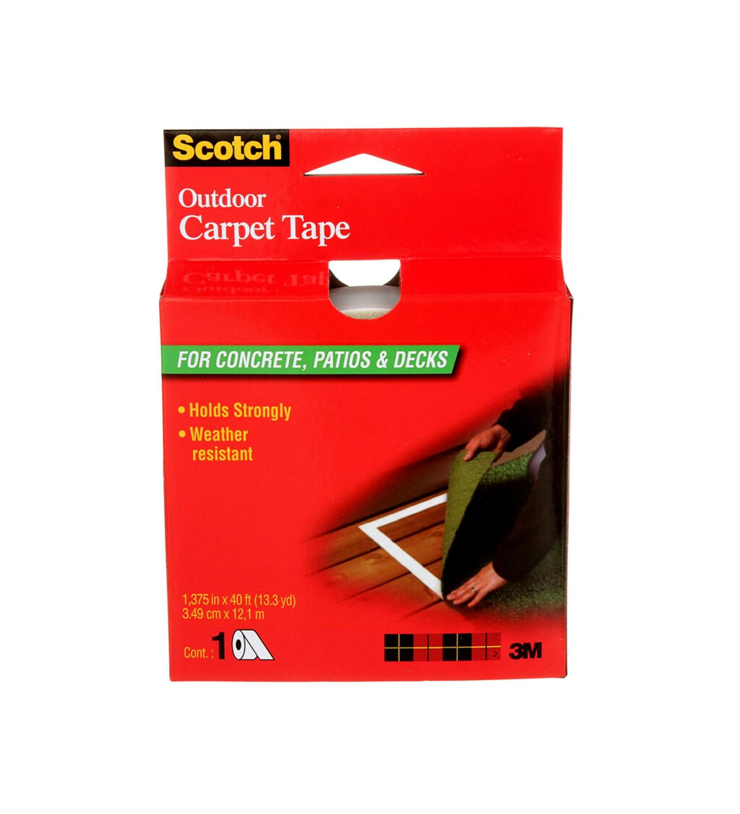 Scotch Outdoor Carpet Tape for Concrete  Patios & Decks  1.3 in x 13 yd  1 Roll 13 yards Outdoor - Buy Online on SooperMarket.com