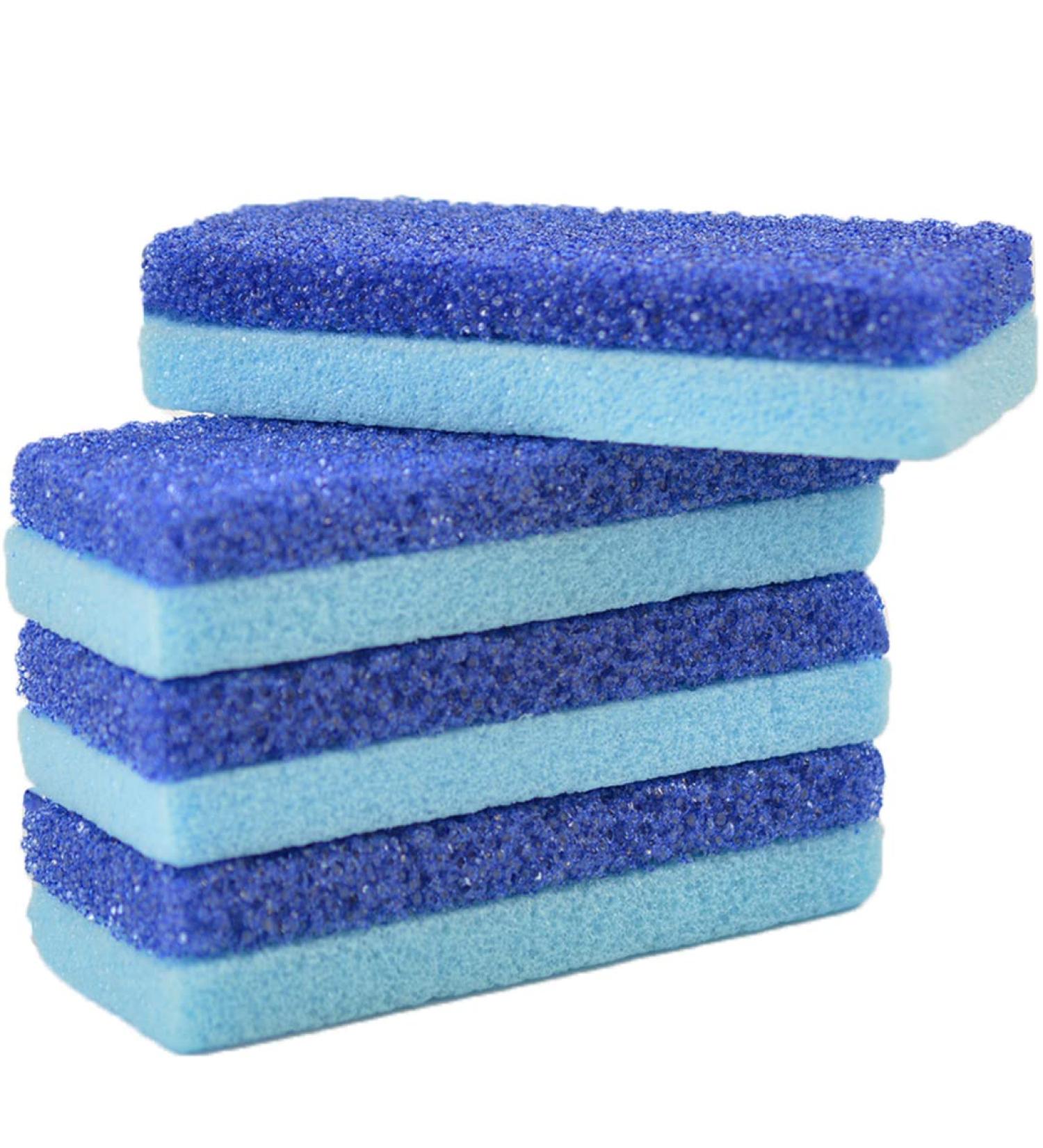 Mantello Foot Scrubber Pumice Stone 4 Pack - Double Sided Dead Skin Remover for Shower and Foot Tub - Pedicure Supplies Feet Scrubber - Buy Online on SooperMarket.com