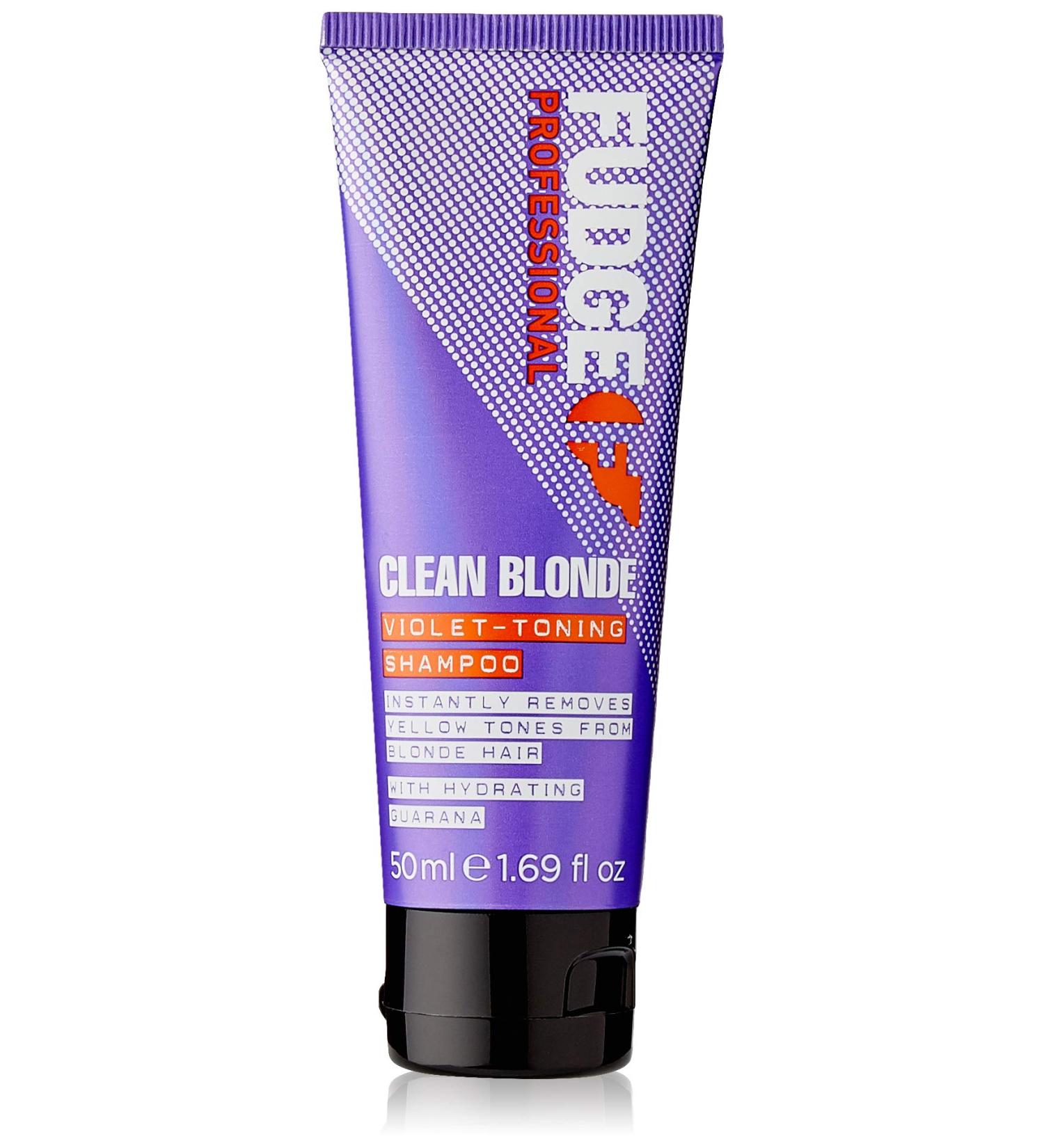 Fudge Professional Purple Toning Shampoo - Original Clean Blonde Shampoo 50ml - For Blonde Hair - Buy Online on SooperMarket.com